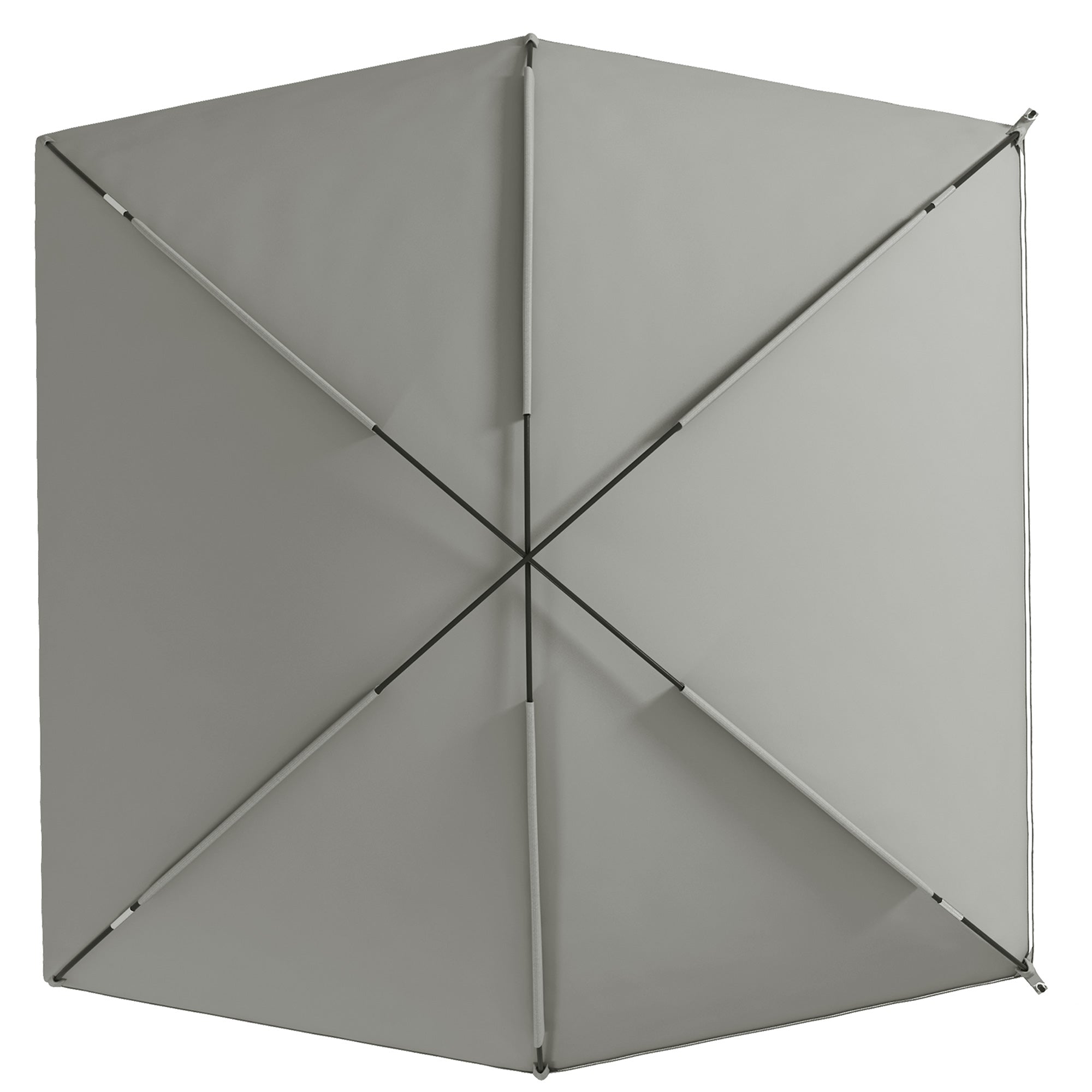 Outsunny Automarkise Markise Heckzelt, Sonnensegel, inklusive. Transporttasche, 290 x 278 x 260 cm, Hellgrau