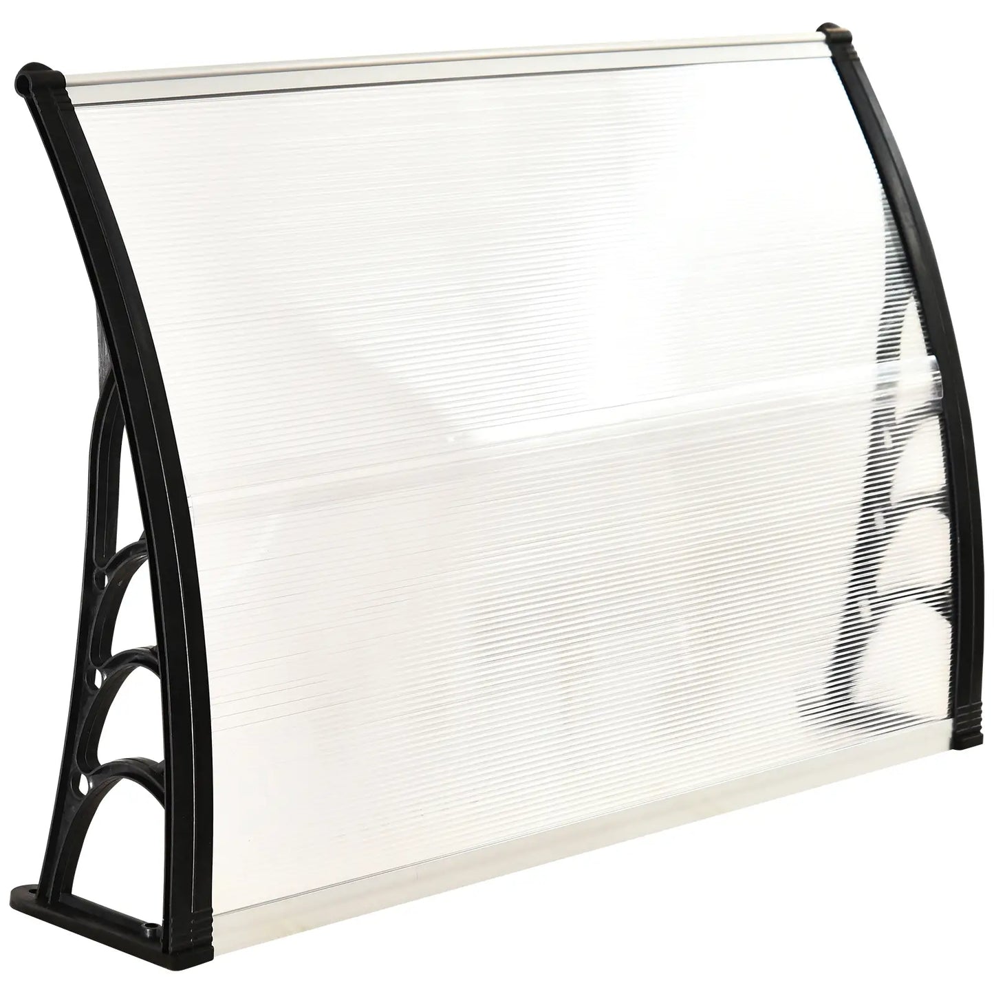 Outsunny Vordach Haustür Überdachung UV-beständig Polycarbonat