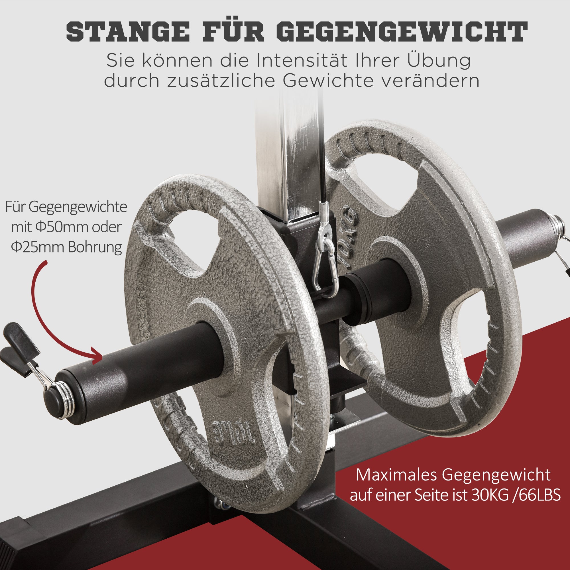 HOMCOM Kraftstation mit Riemenscheibe Sitz verstellbar und mehreren Kabelpositionen Stahl Schwarz 107 x 120 x 190 cm