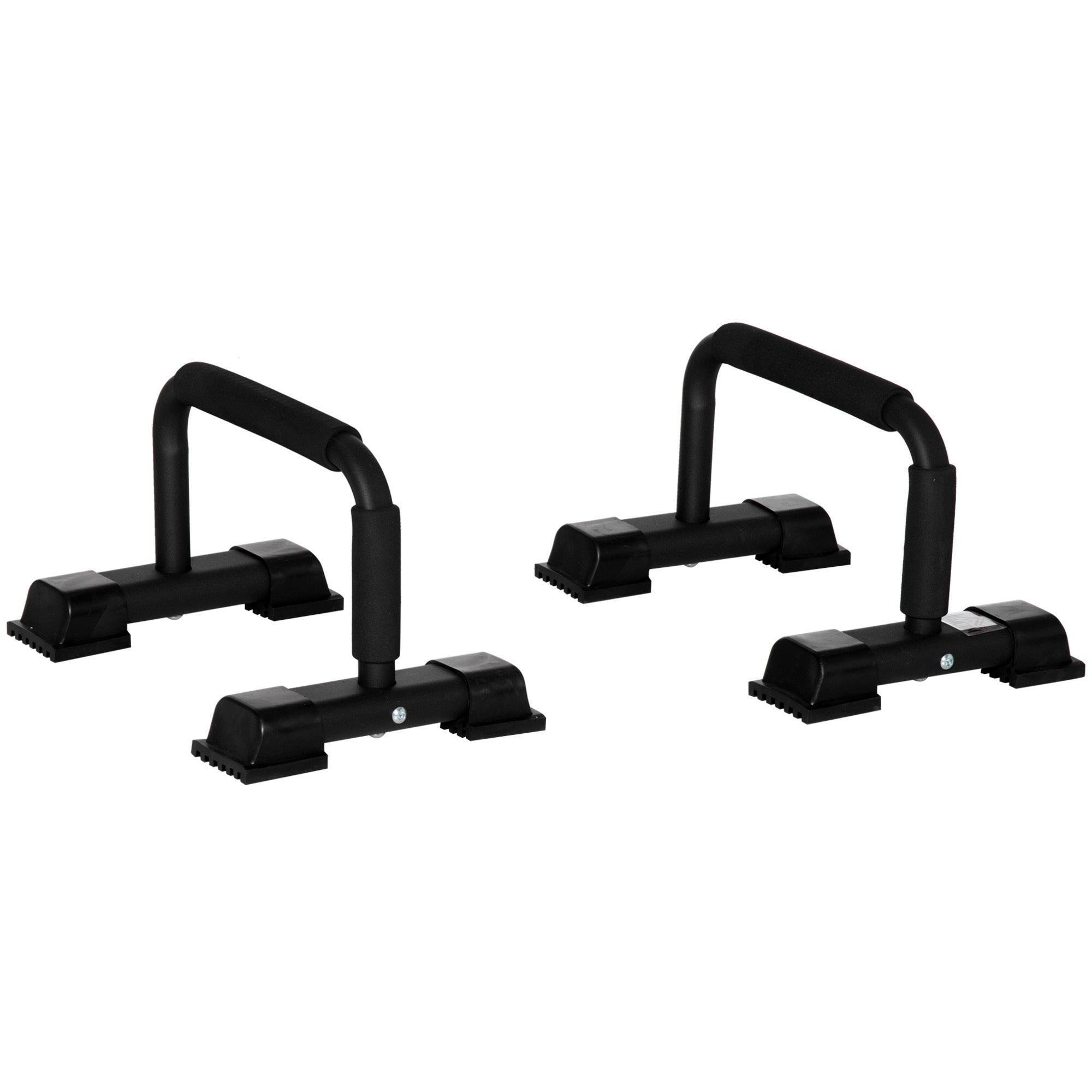 HOMCOM Dip Barren 2er Set Dip Station bis 120 kg belastbar Dip Stange Fitnessgeräte für Zuhause Parallettes Calisthenics Equipment für Krafttraining