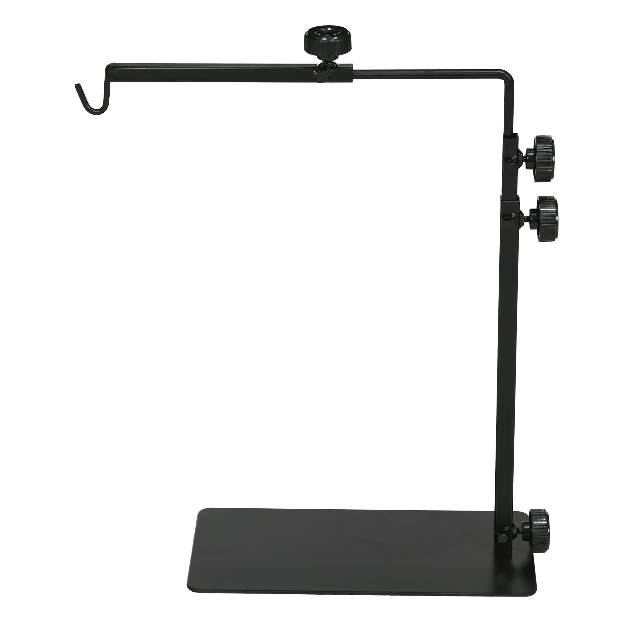 PawHut Wärmelampenständer für Terrarrien, höhenverstellbar, 40x15x95cm, Schwarz