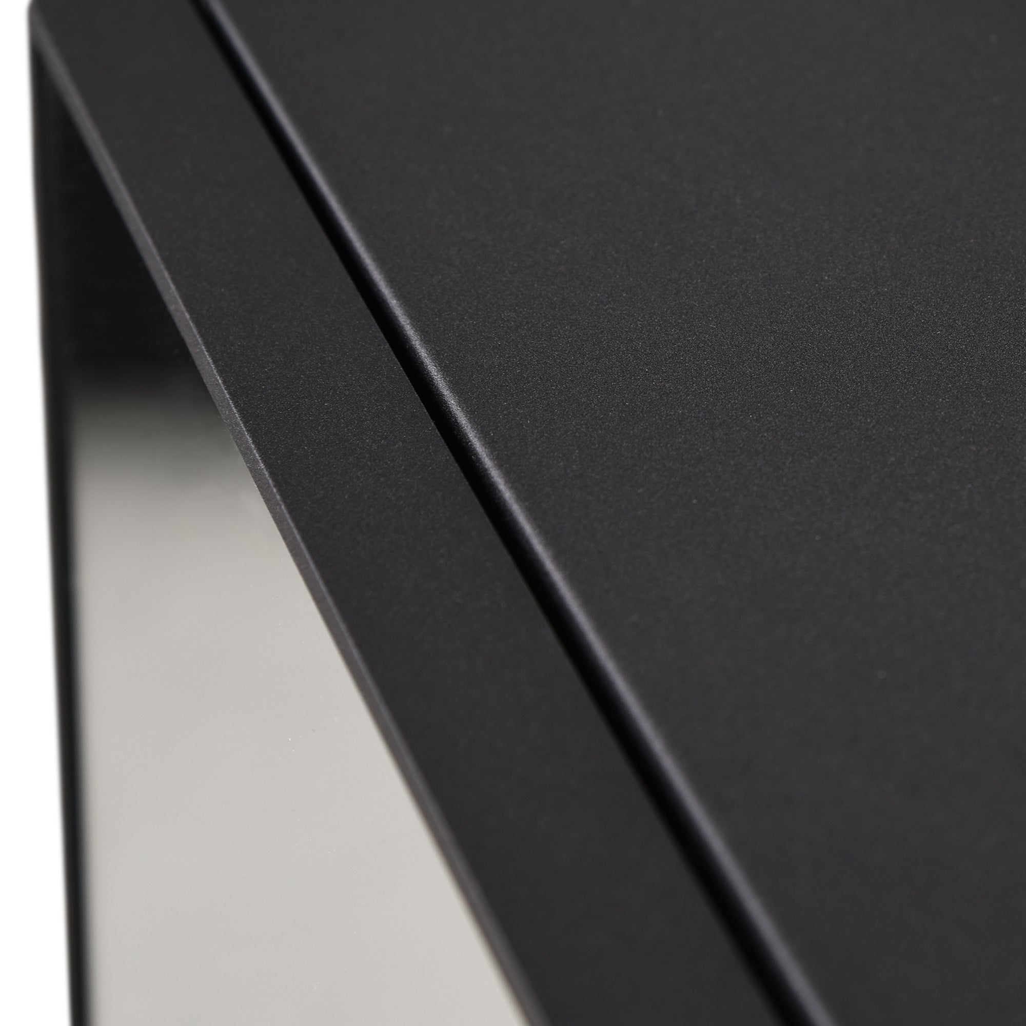 kleankin Spiegelschrank, 3 Regalfächer, weiche Scharniere, Stahlgehäuse, schwarz, 40 x 15 x 60 cm