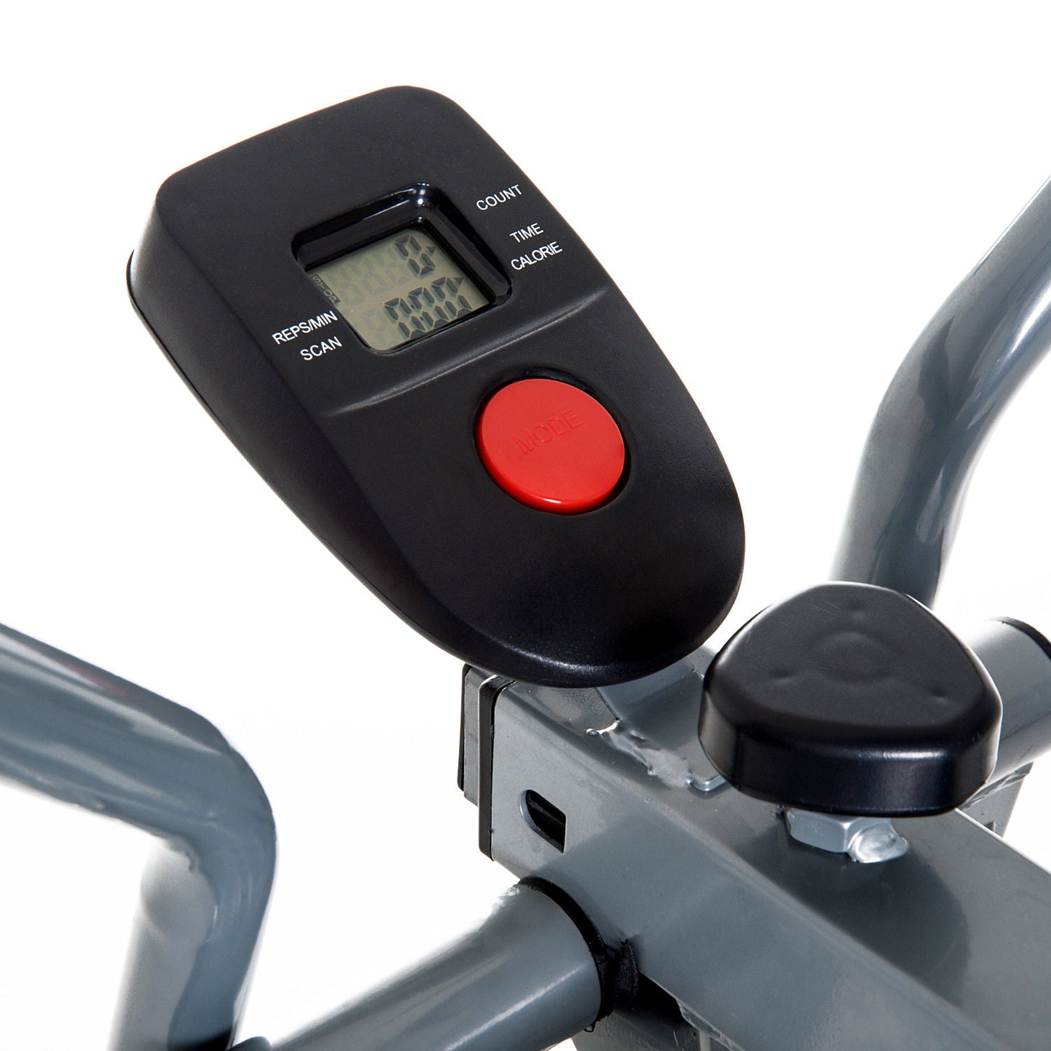 HOMCOM Crosstrainer, Heimtrainer, LCD-Display, einstellbares Brustpolster, Stahl, Silber, 96 x 60 x 152cm