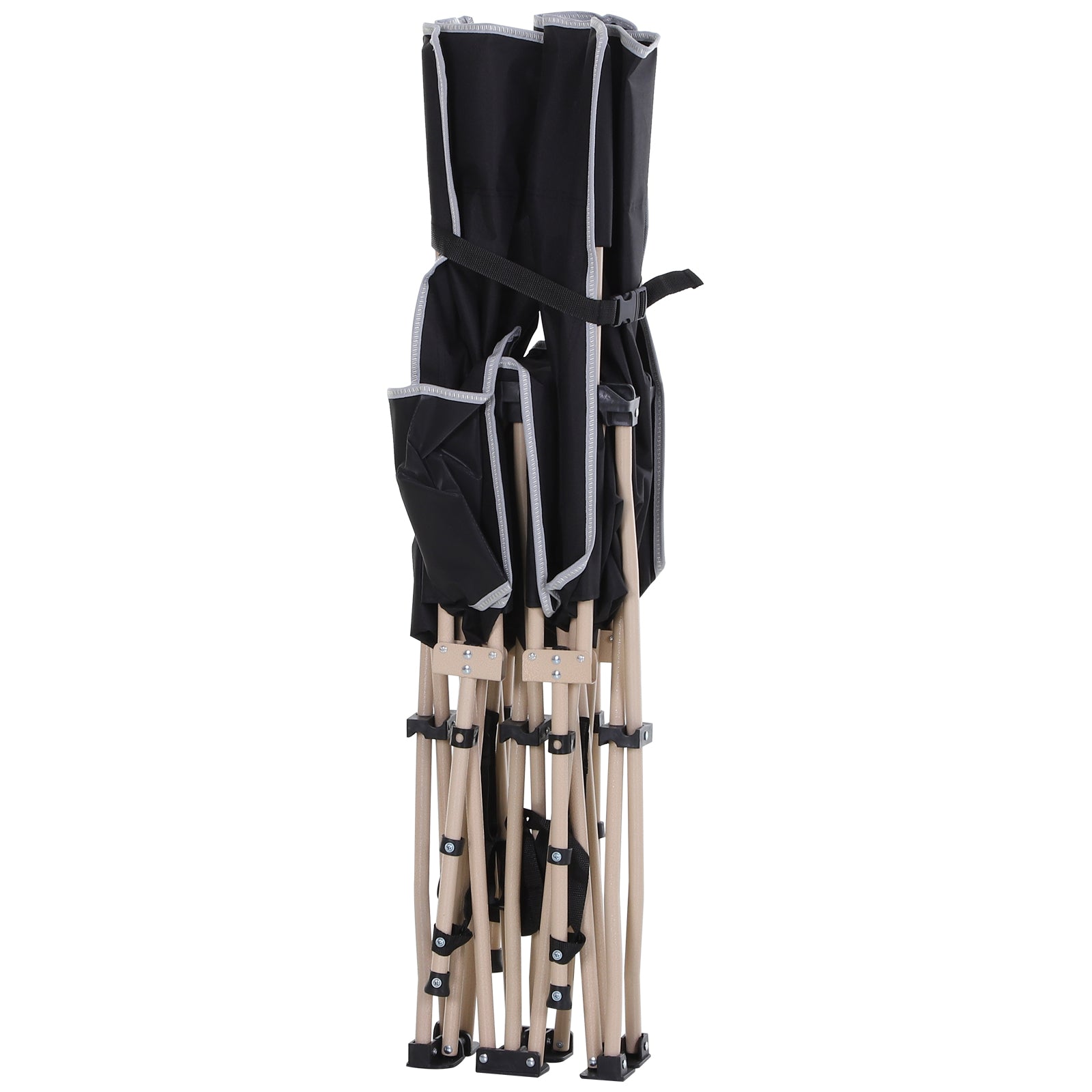 Outsunny Feldbett, Campingbett, klappbar, wetterbeständig, ink. Tragetasche, 190 x 68 x 52 cm, Schwarz