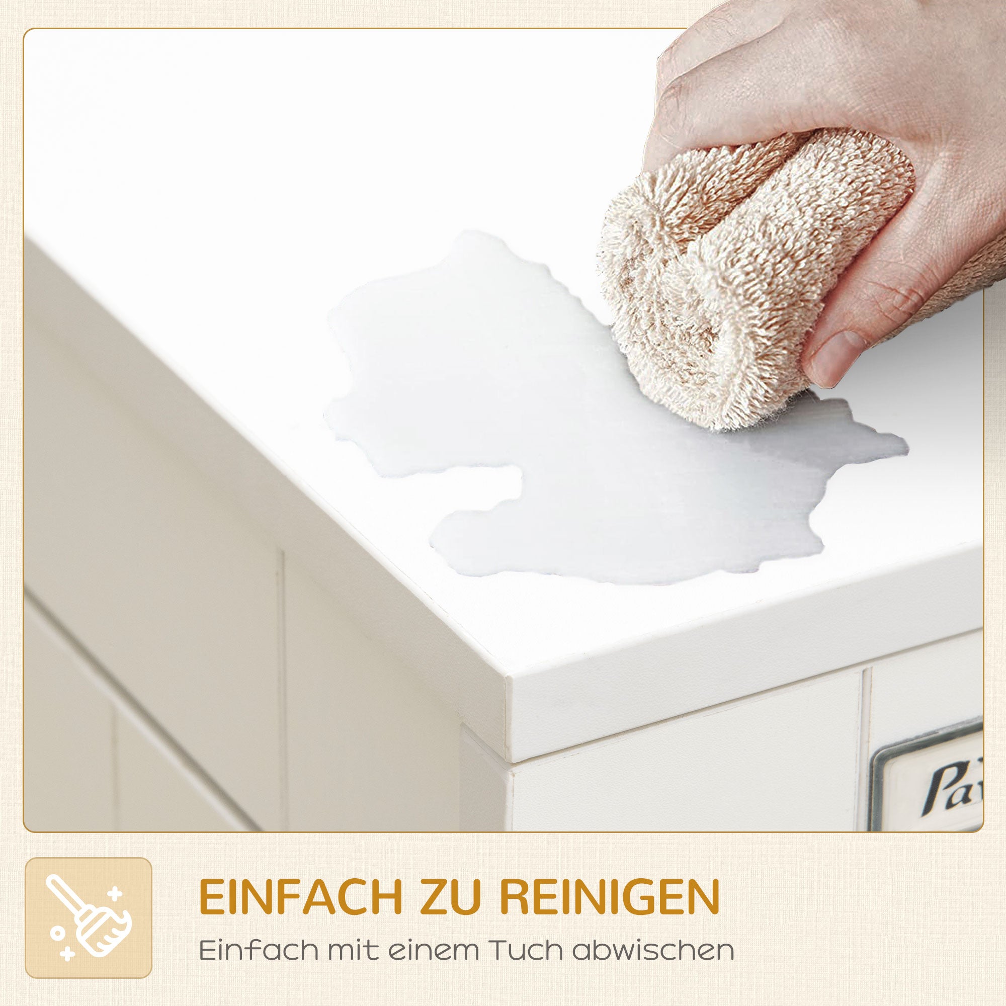 PawHut Hundebox, inkl. weicher Matte, 2 Türen, 2 Türen, verriegelbar, Stahl, Weiß, 94 x 60 x 71,5 cm