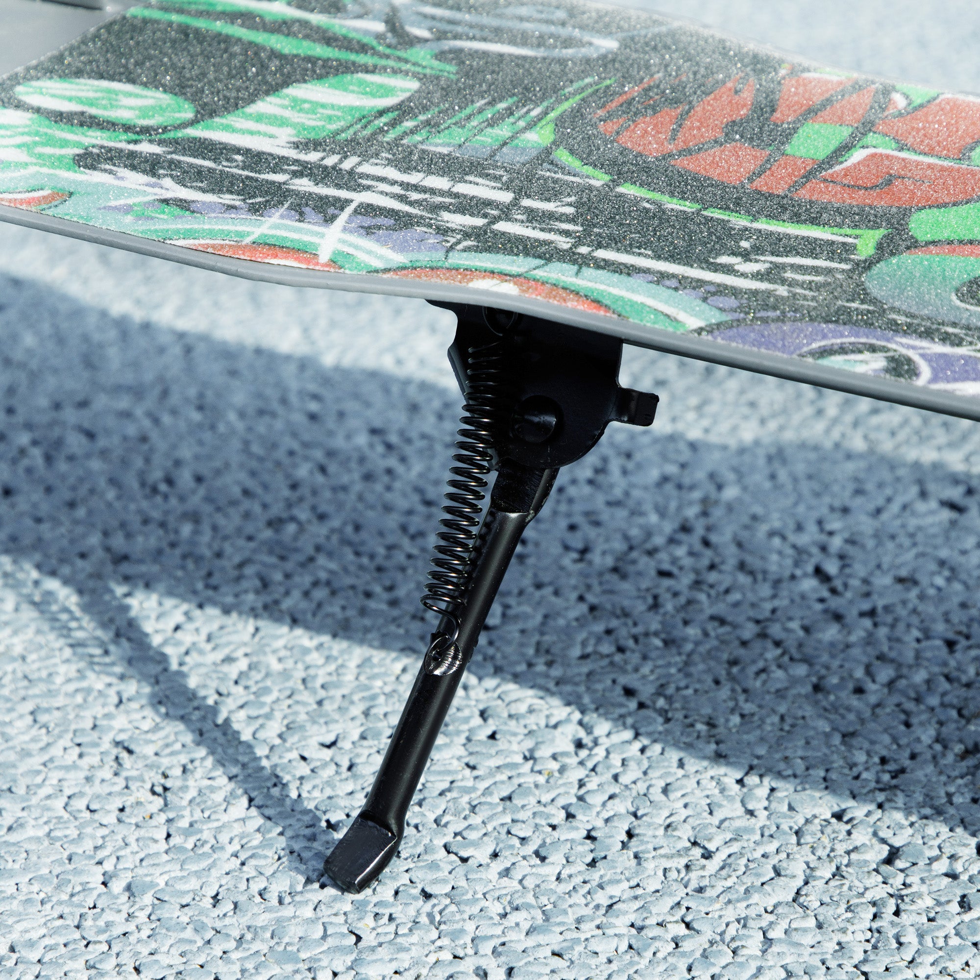 AIYAPLAY Tretroller, höhenverstellbar, Hinterradbremse, faltbar, 100 kg belastbar, Grün