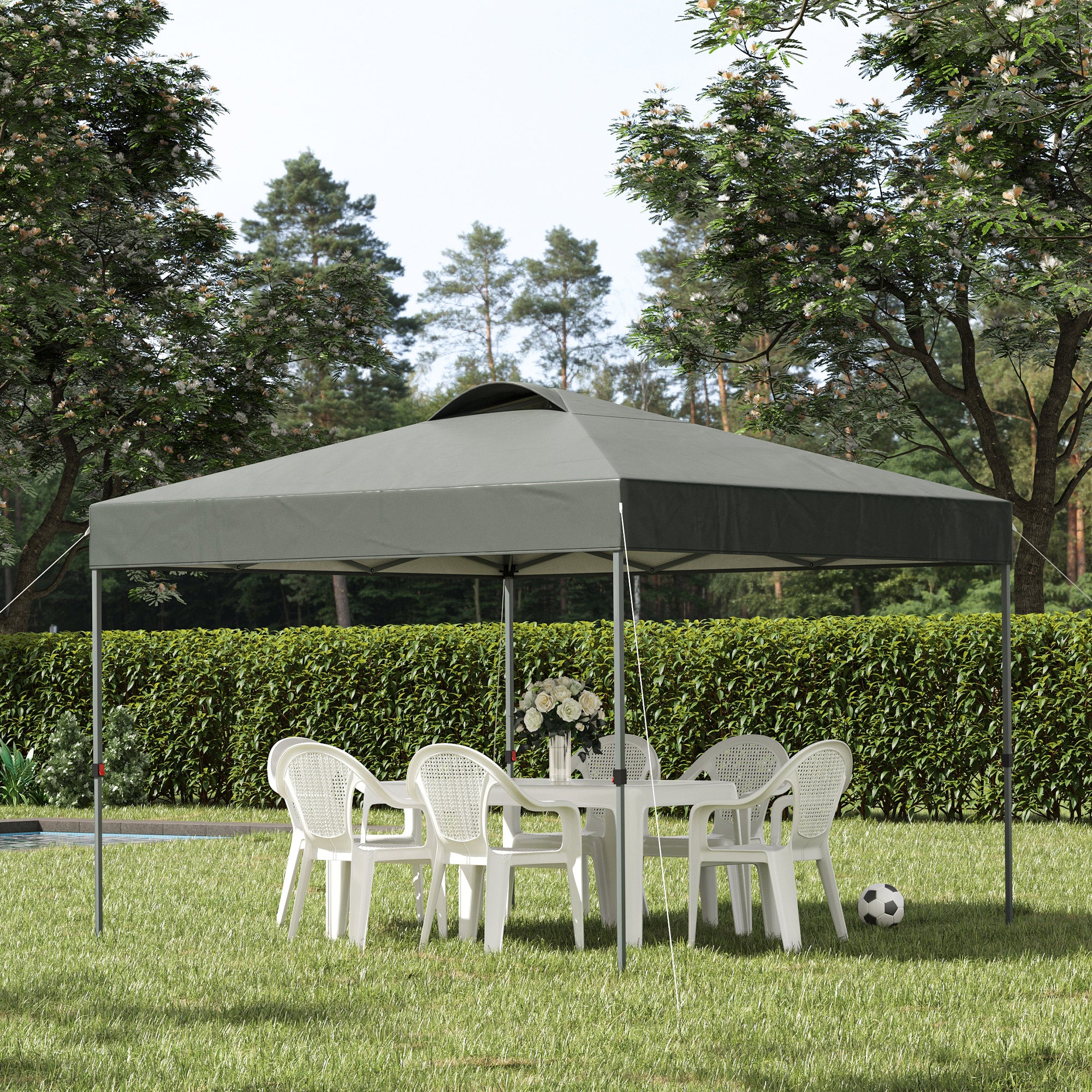 Outsunny Pavillon 3x3?m wasserdicht & faltbar