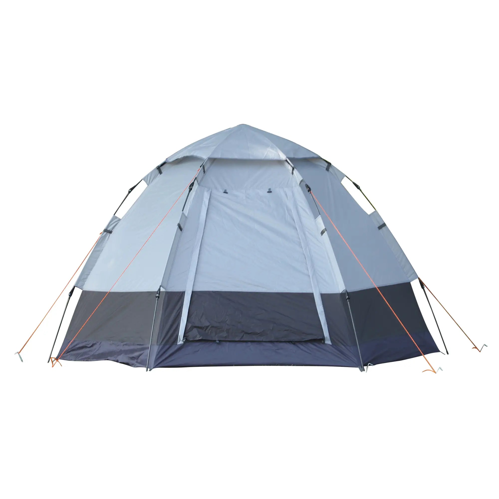 Outsunny Campingzelt 3–4 Personen, Kuppelzelt grau-schwarz