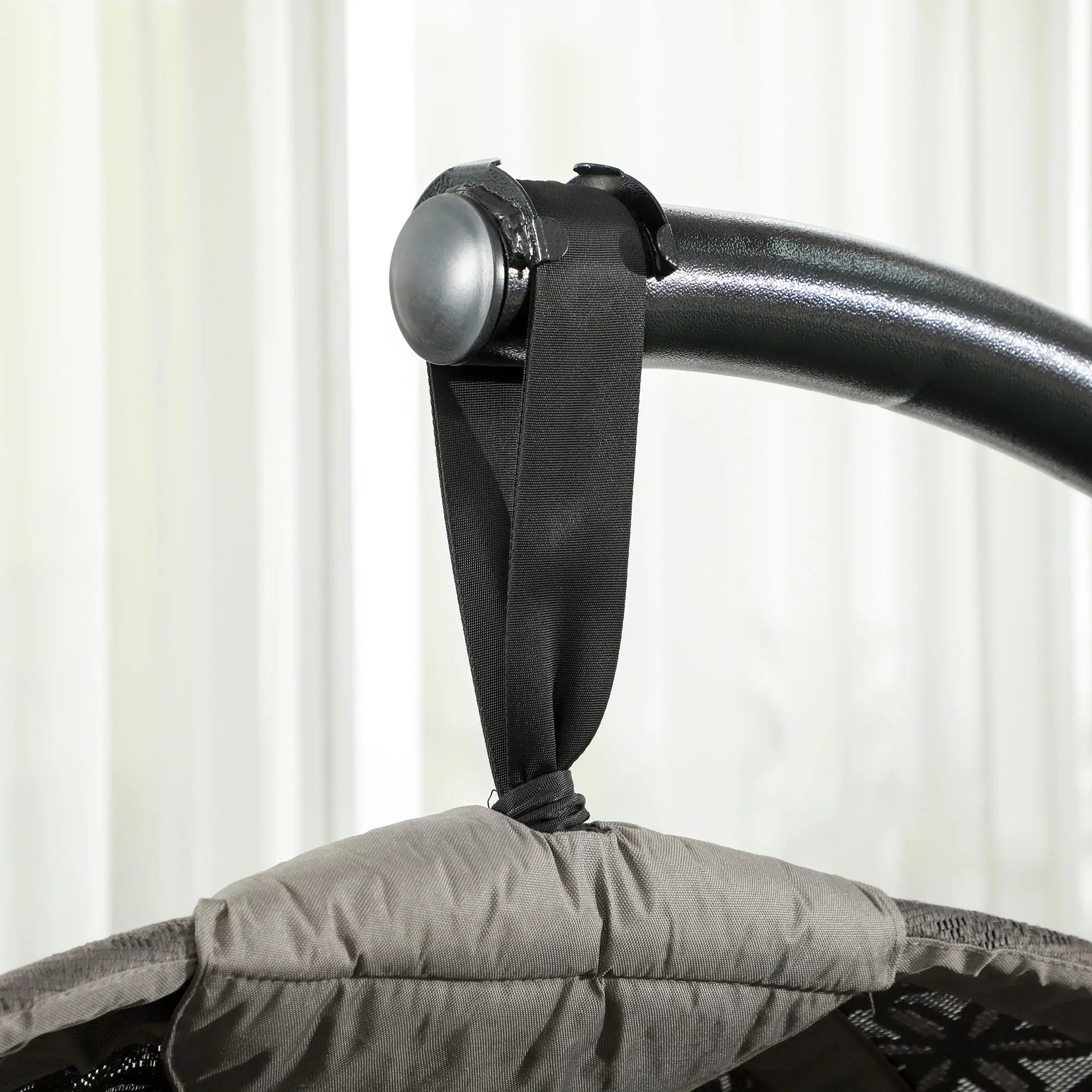 Outsunny Hängesessel Sand klappbar bis 120?kg