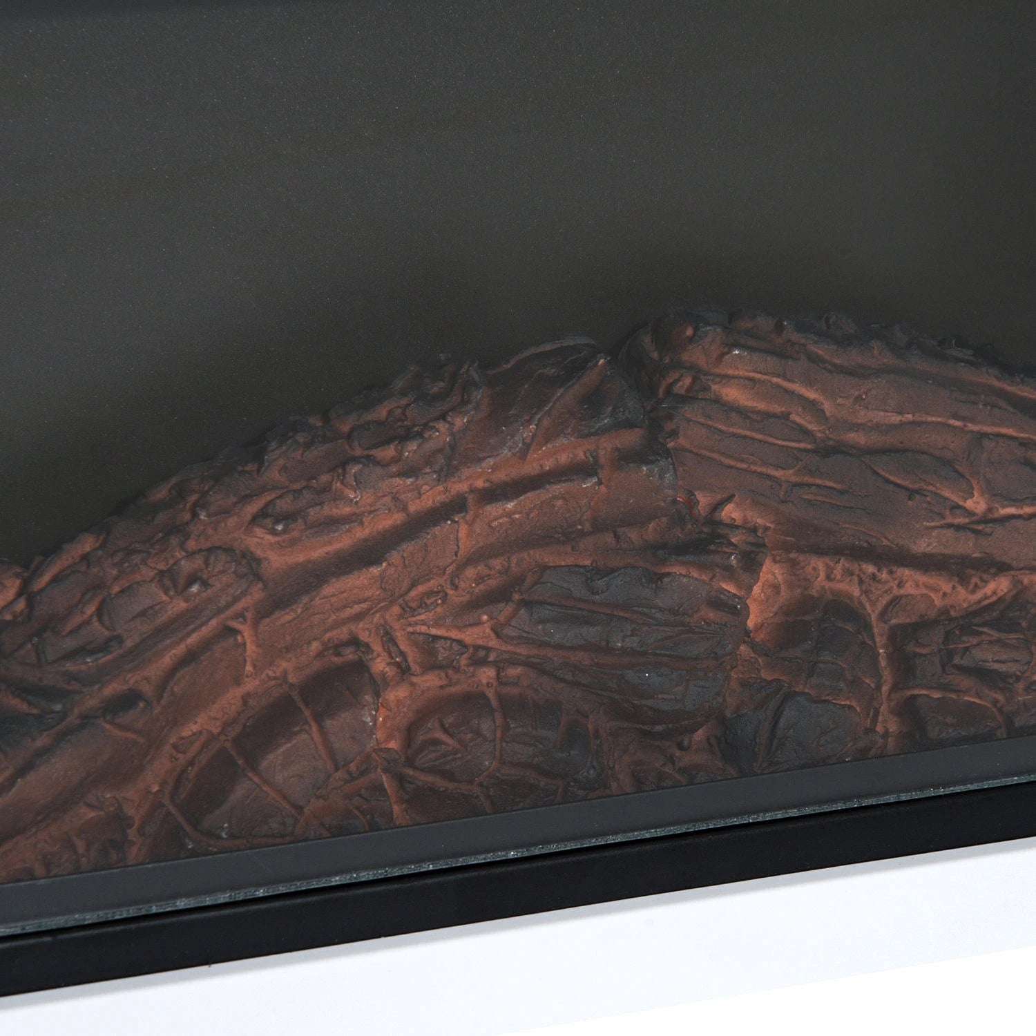 HOMCOM Elektrokamin Standkamin Flammeneffekt Heizlüfter Weiß