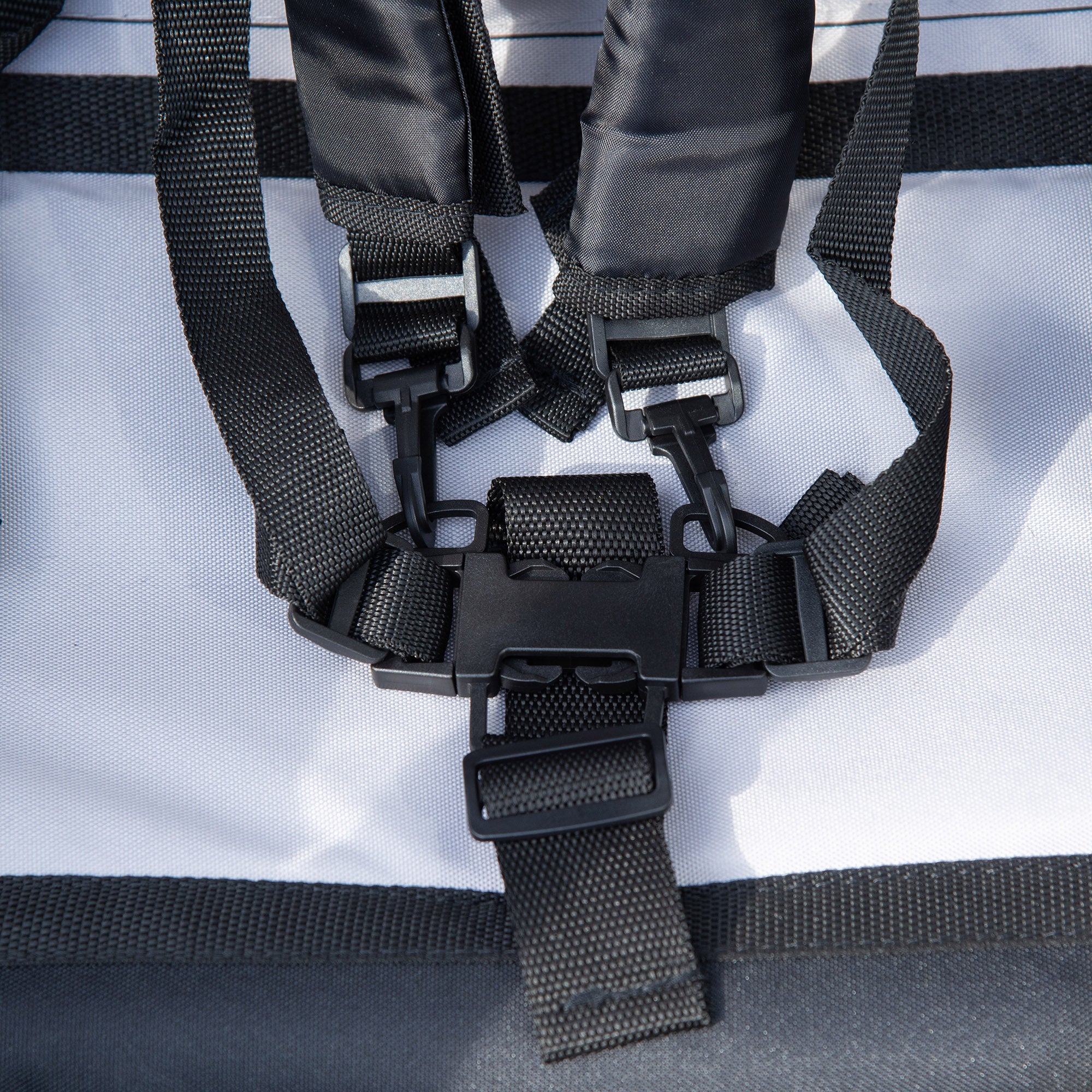 HOMCOM 2-in-1 Fahrradanhänger für 2 Kinder, Schiebefunktion, Regenschutz, Bremse, Gelb