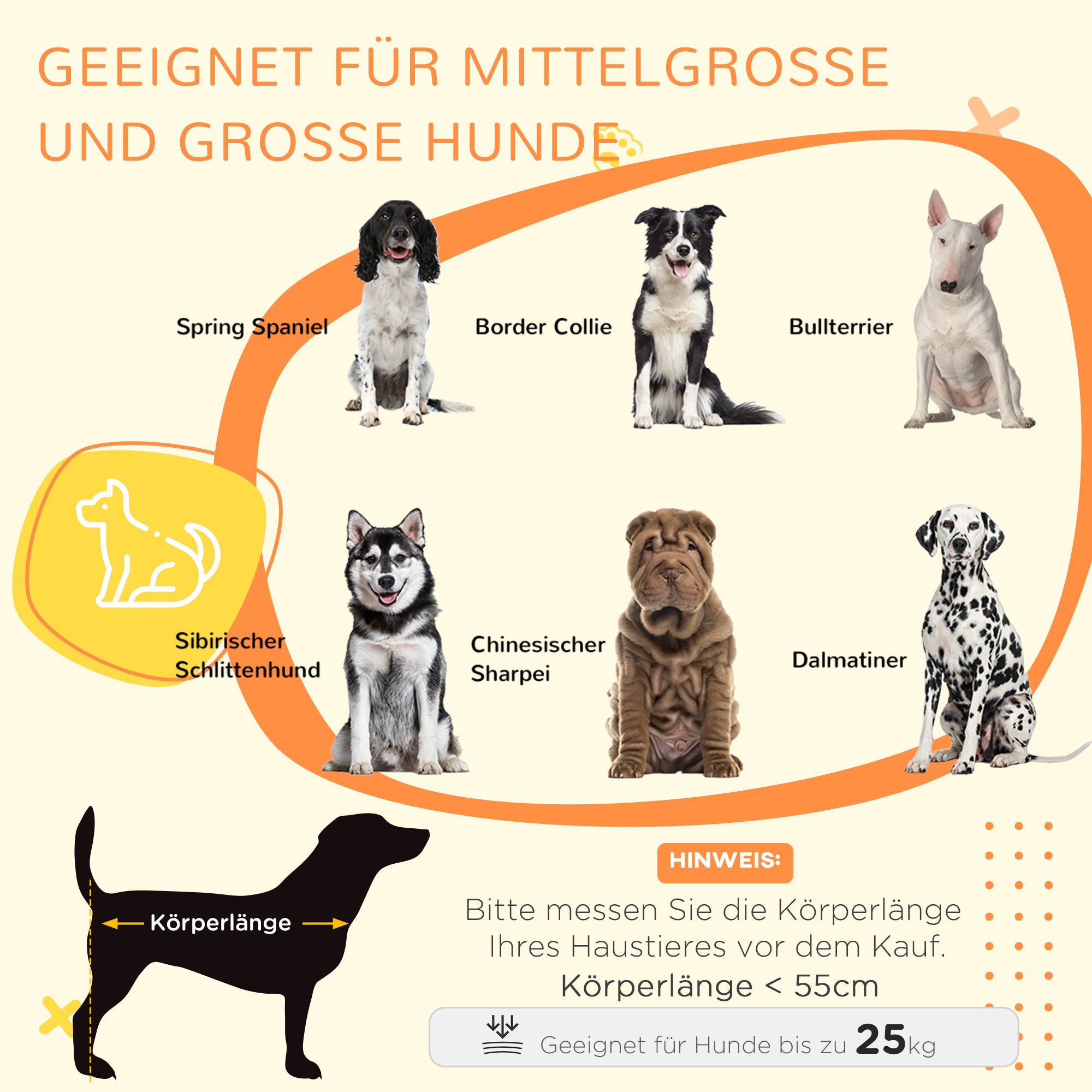PawHut Hundekäfig Hundebox waschbares Polster, 2 Verriegelungen, 90 cm x 58 cm x 65 cm, Grau