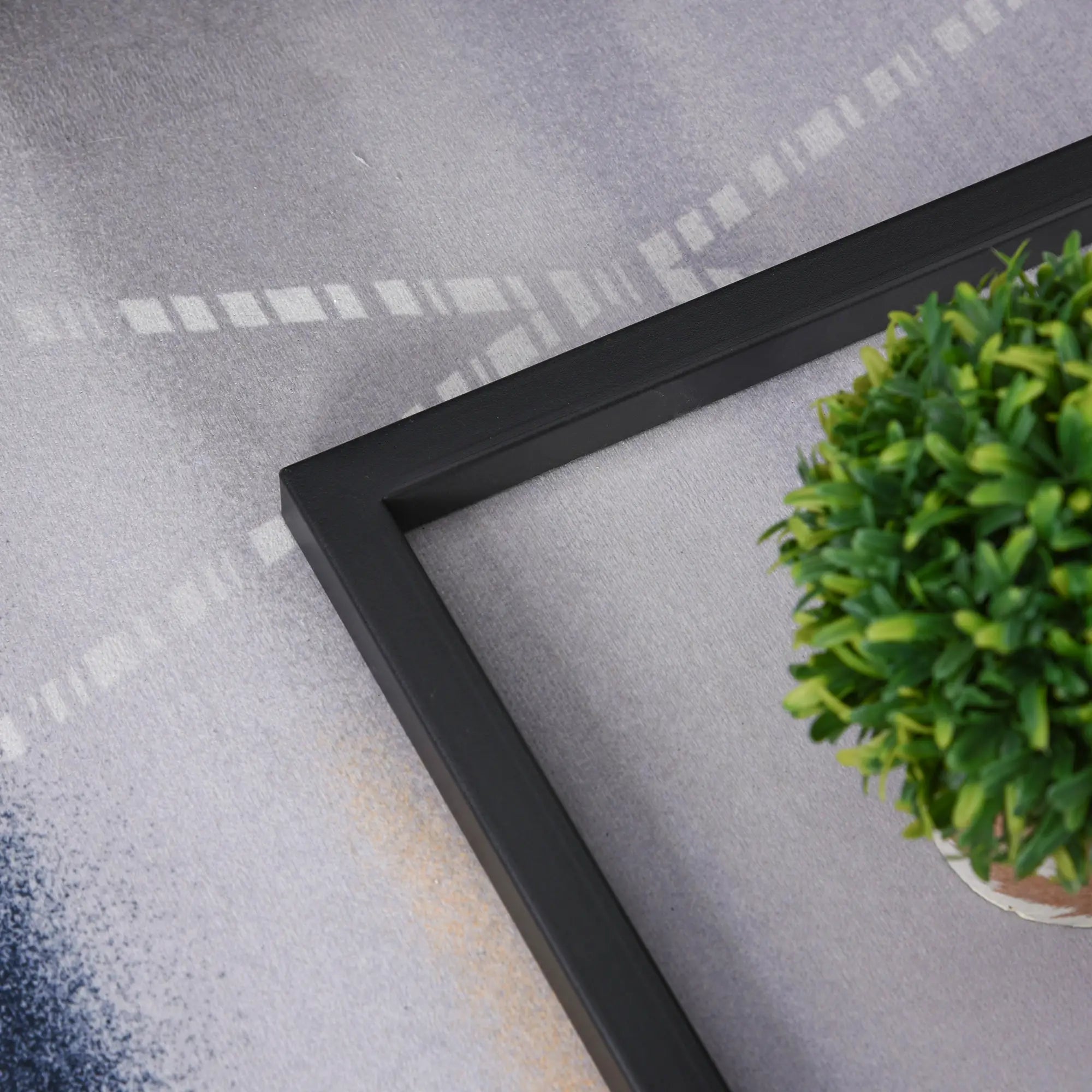 HOMCOM Beistelltisch C-Form Marmoroptik für Sofa oder Bett