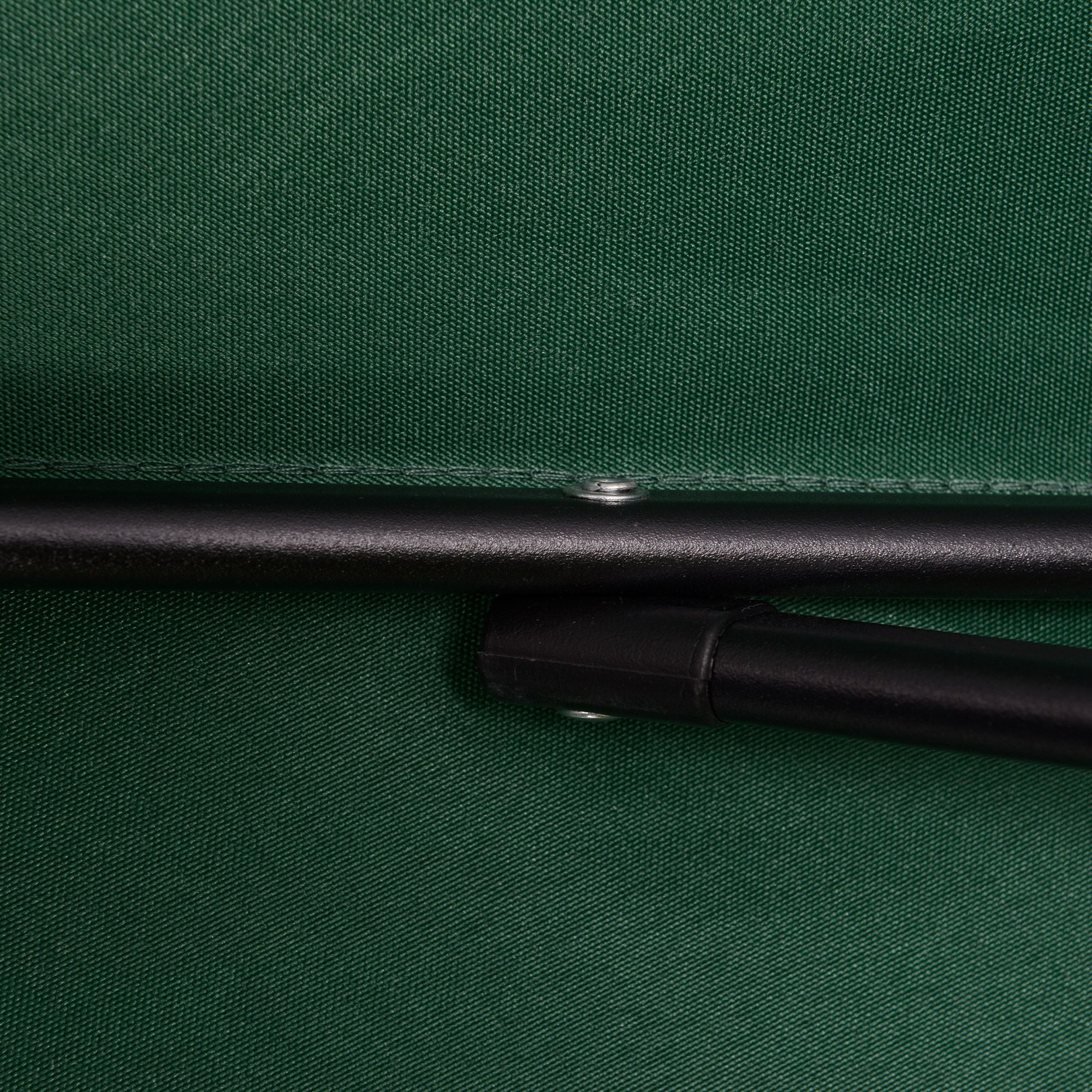 Outsunny Sonnenschirm Ø196 cm, sechseckig Balkonschirm für Strand Balkon Garten, Grün