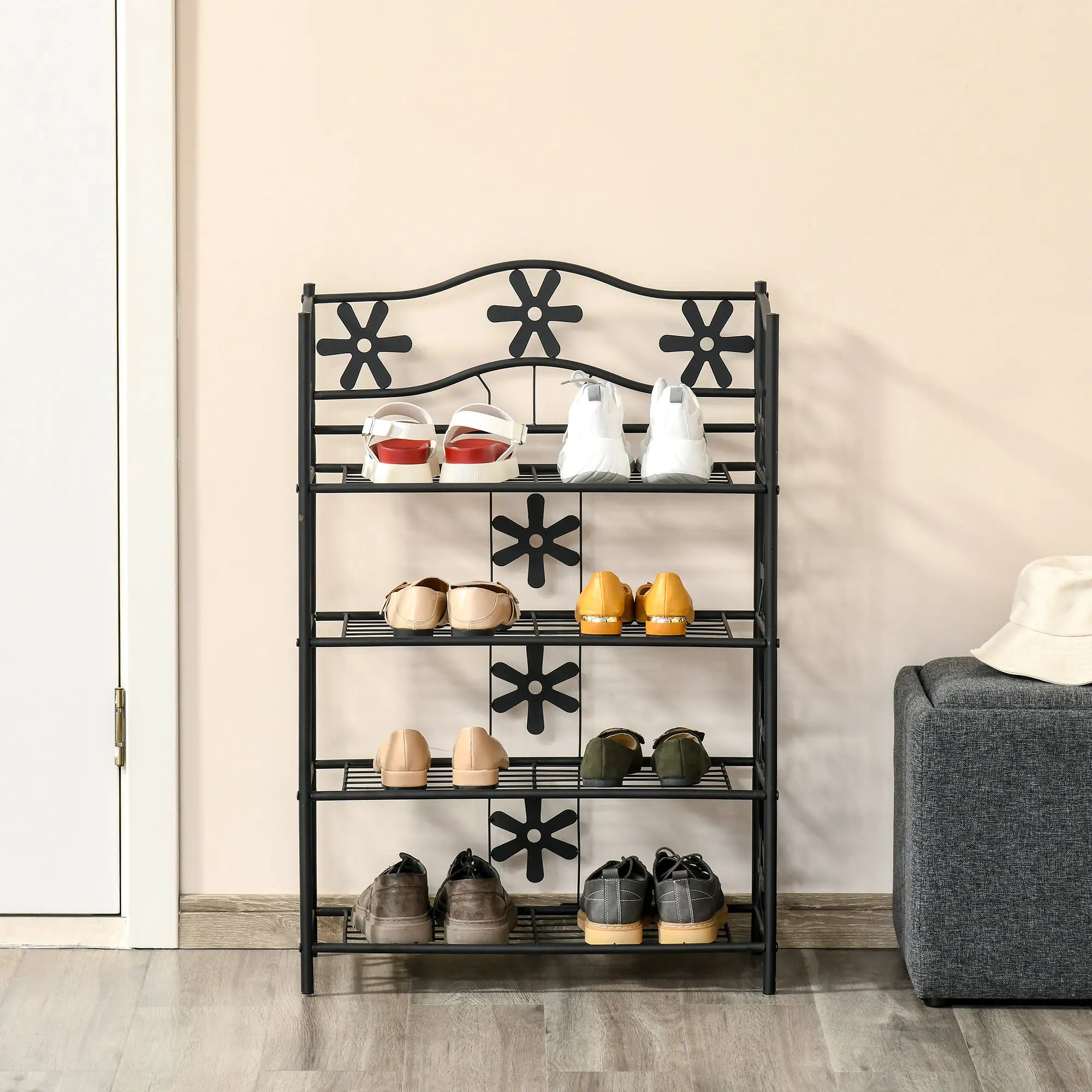 HOMCOM Pflanzenregal Blumenregal vielseitig dekorativ