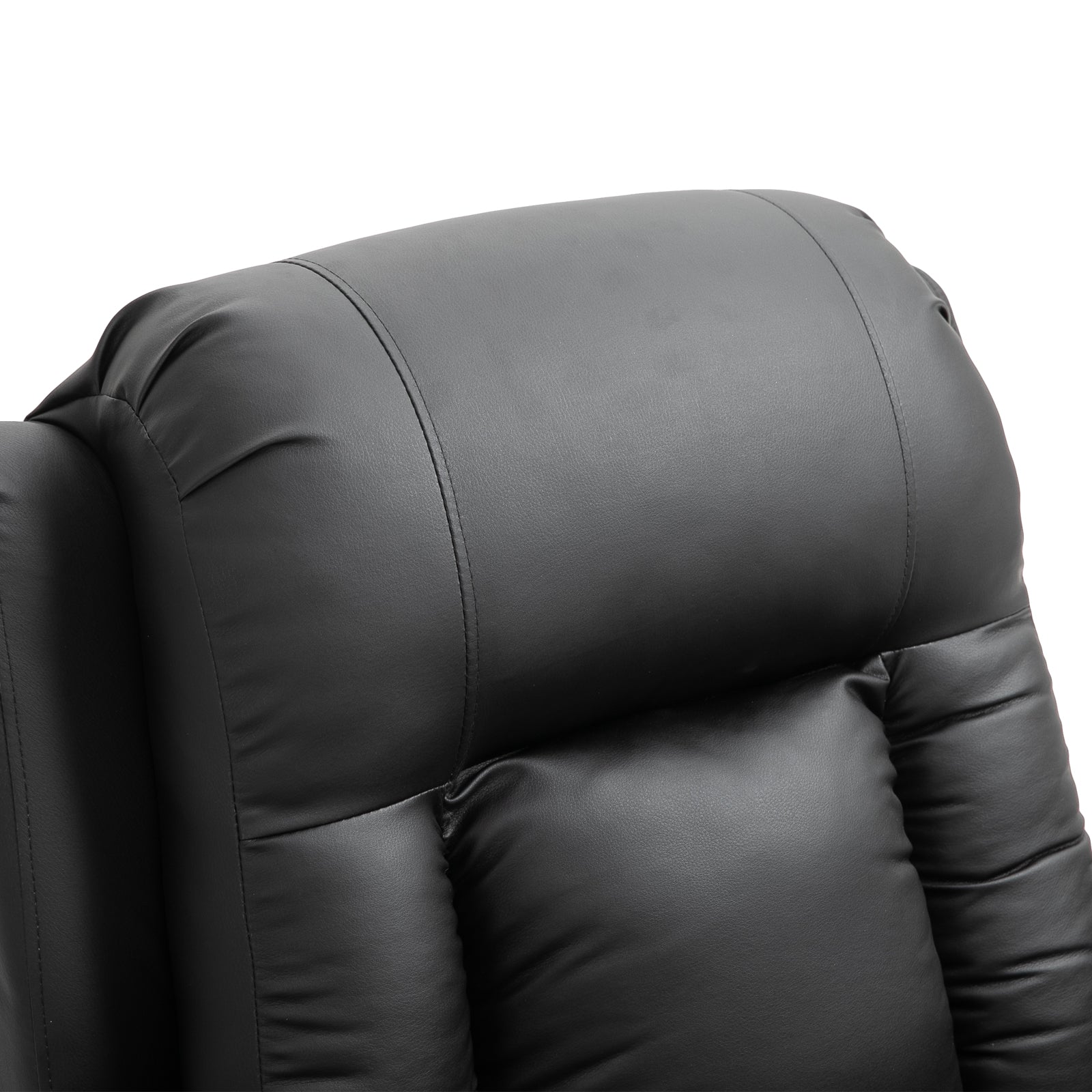 HOMCOM Massagesessel, Relaxsessel, Wippfunktion, 8 Vibrationspunkte, inkl. Fernbedienung, Schwarz