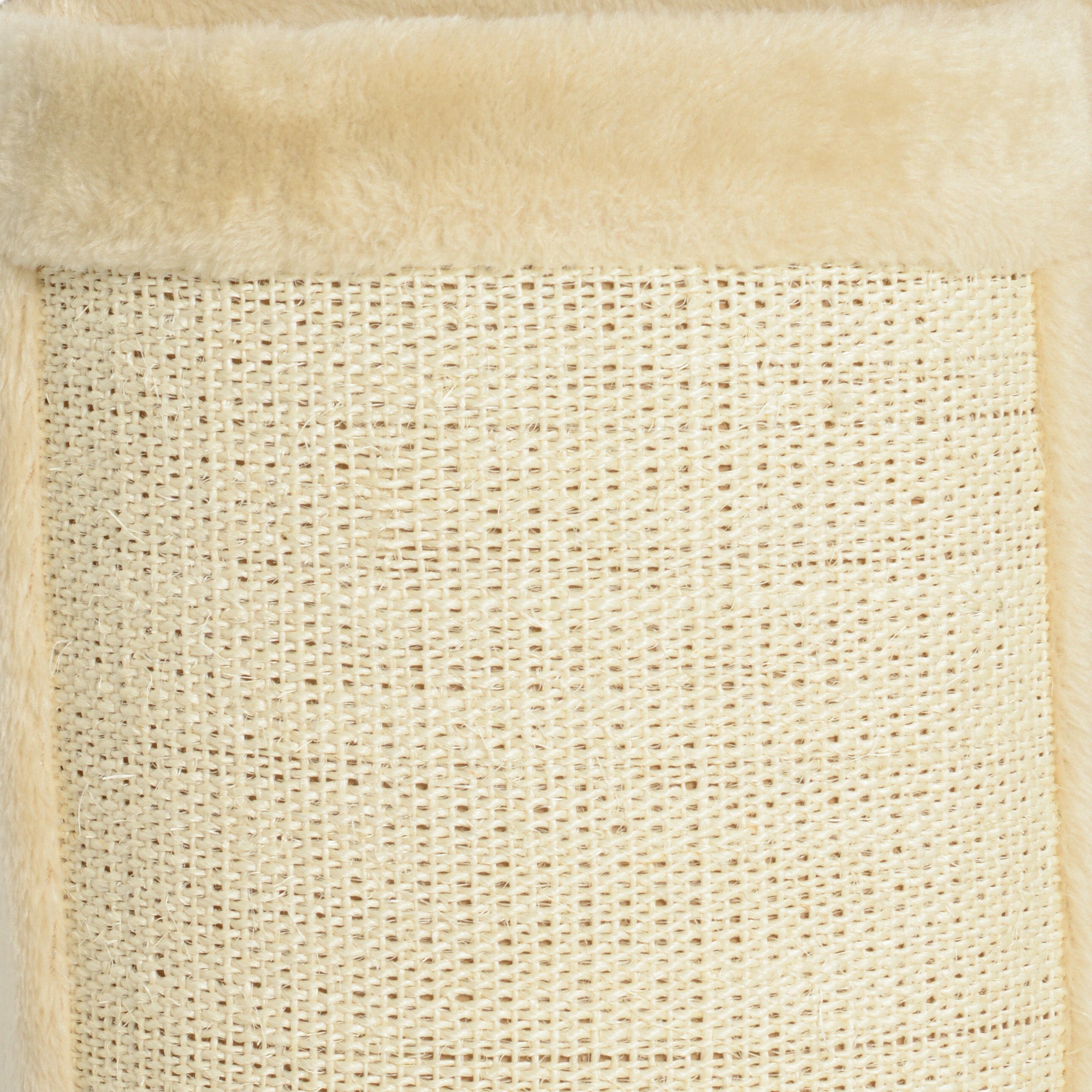 PawHut Katzentreppen-Set, 4-teilig, Kletterwand, Kratzbaum, Plüschbezug/Sisal, Beige