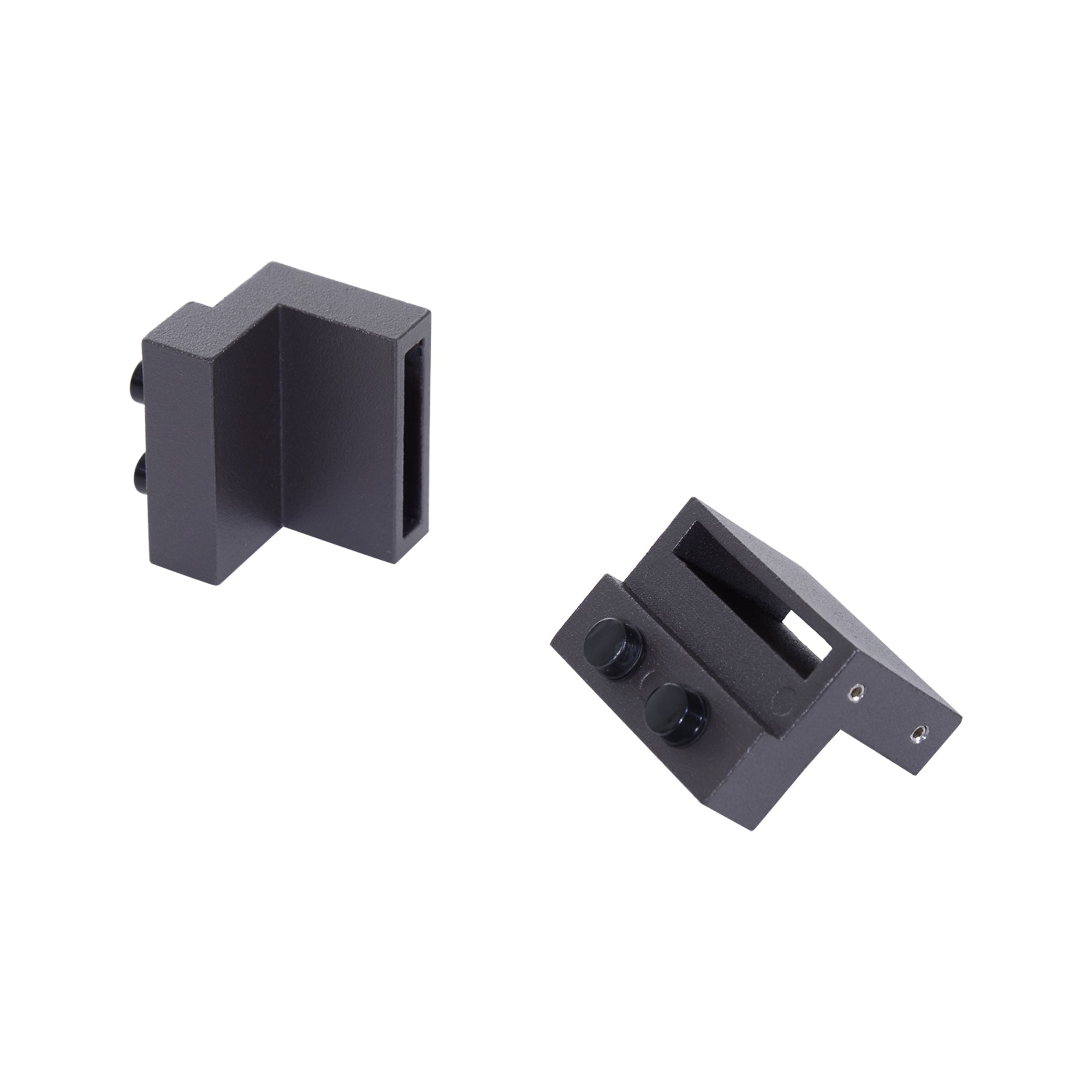 HOMCOM Gleitschienen-Bausatz für Schiebetüren, Metall, 2 m, max. 100 kg Belastbarkeit, Braun