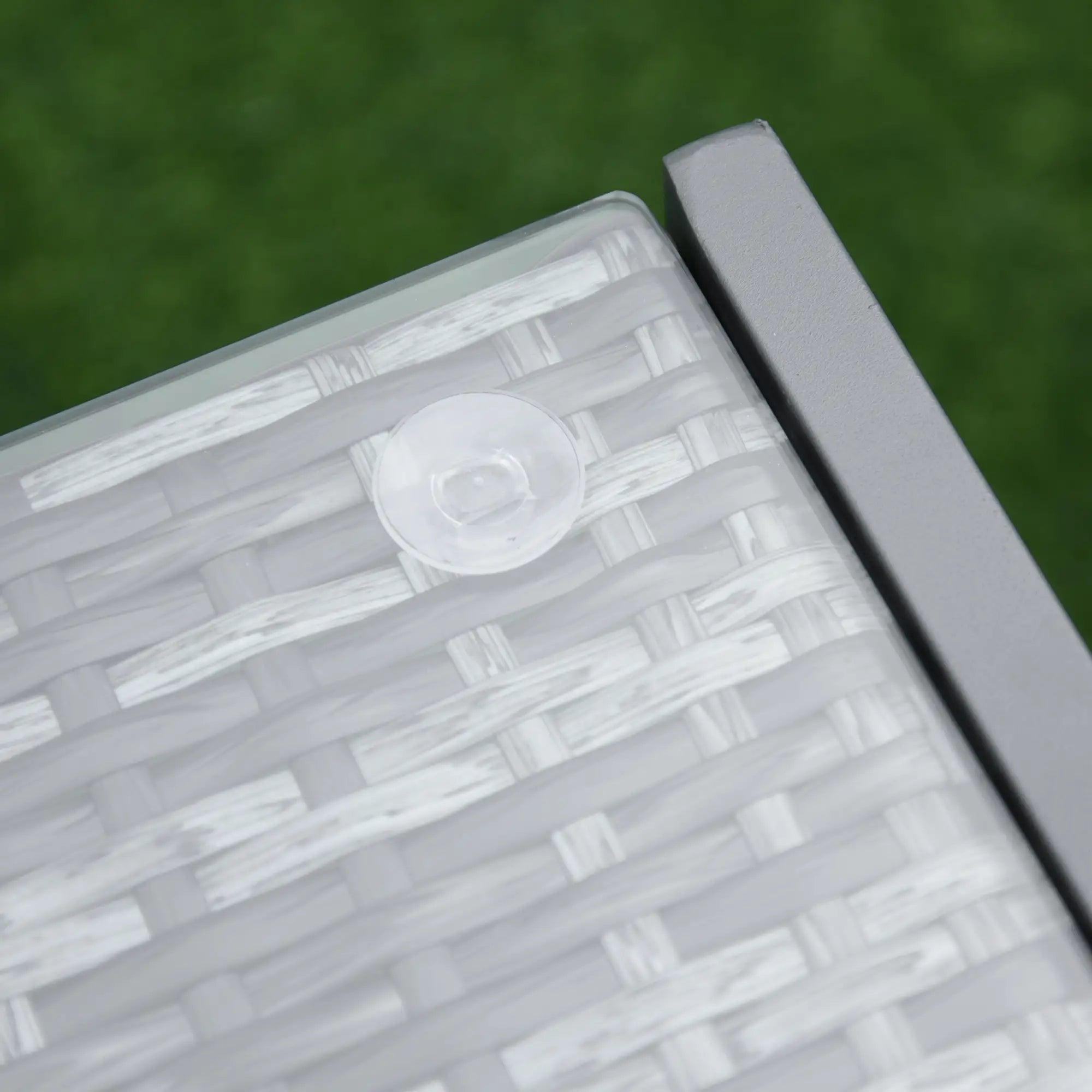 Outsunny Gartentisch Beistelltisch wetterfest flexibel Aluminium