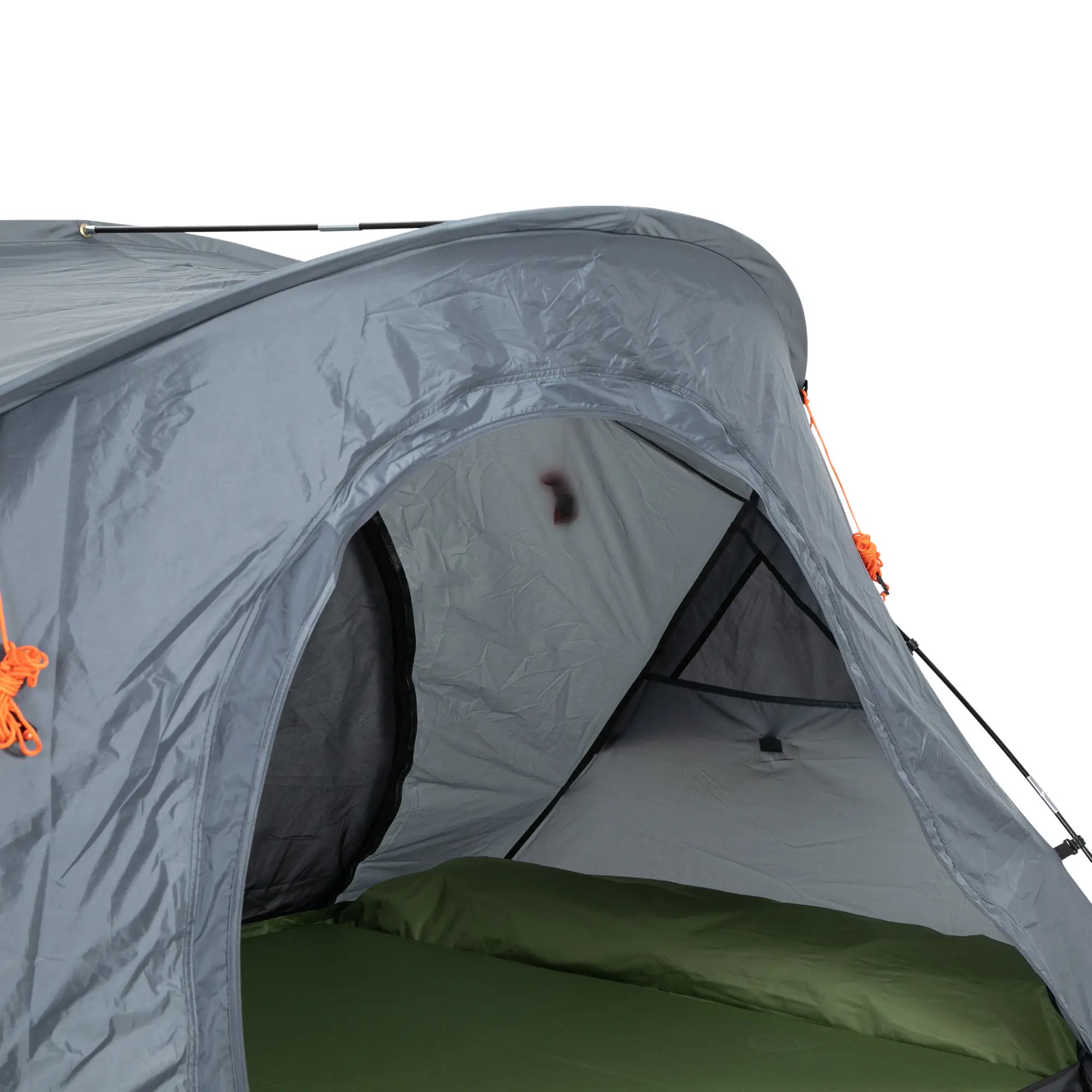 Outsunny Campingbett mit Zelt & Luftmatratze für 2 Personen, 200×146×159?cm, Grau