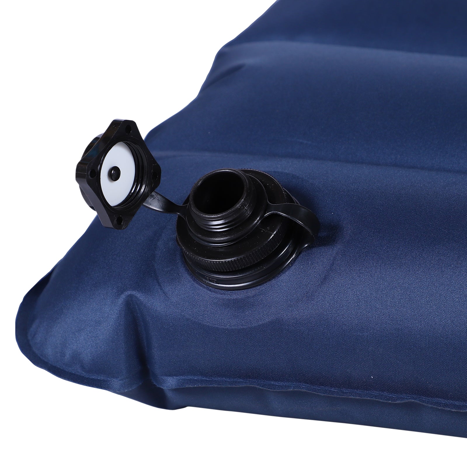 Outsunny Luftmatratze 2 Personen Selbstaufblasend Isomatte Luftbett mit Integrierter Pumpe Aufblasbare Matratze Gästematratze Gästebett Schlafmatte für Camping Heimgebrauch 195 x 138 x 10 cm