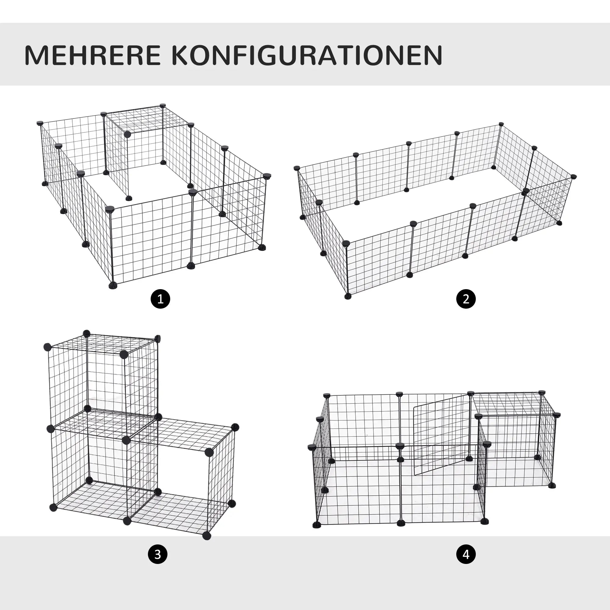 PawHut Freilaufgehege Kleintier flexibel vielseitig einsetzbar