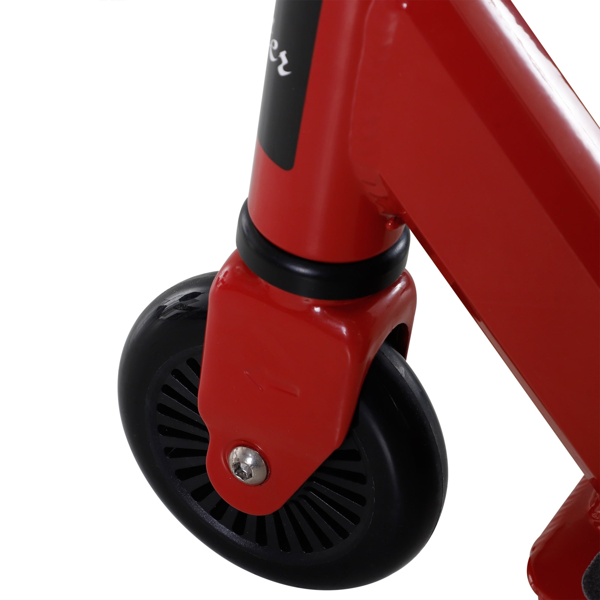 Homcom Pro Stunt Scooter für Kinder & Erwachsene, Freestyle Tretroller, 100mm Kunstleder-Räder, Aluminium Rot, für Tricks