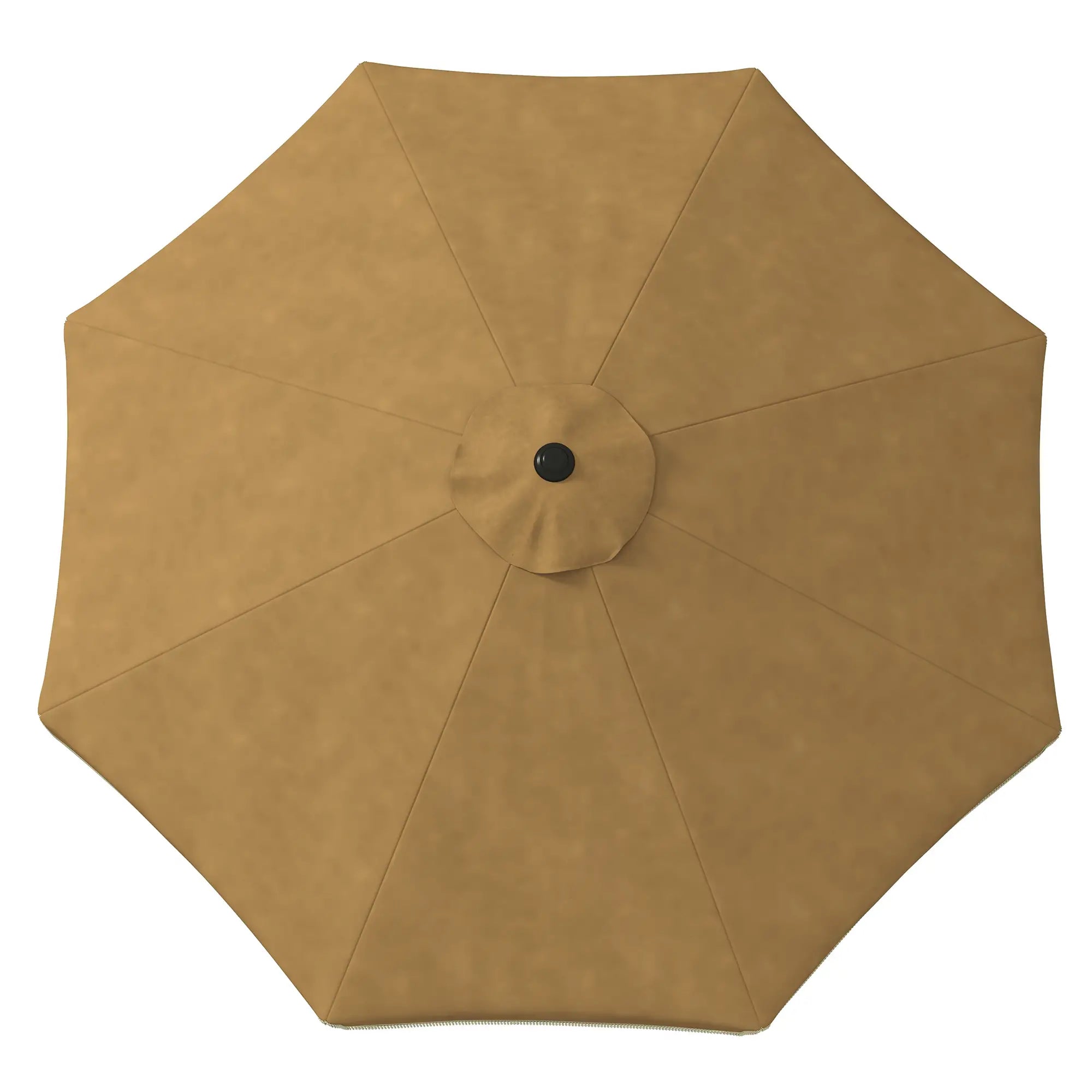 Outsunny Sonnenschirm Ø265?cm Khaki mit Fransen