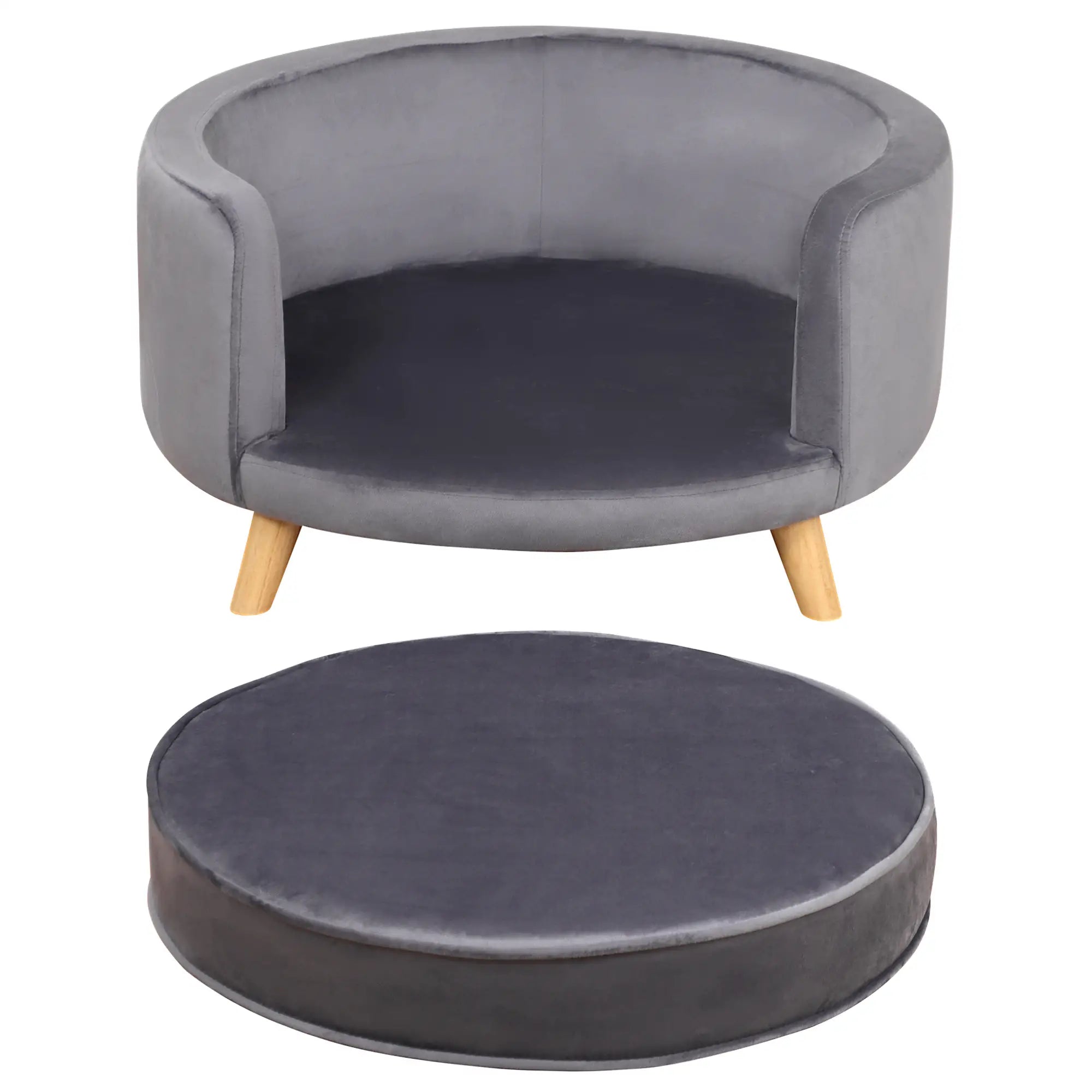 PawHut Haustiersofa für mittelgroße Hunde, 68x68x35 cm