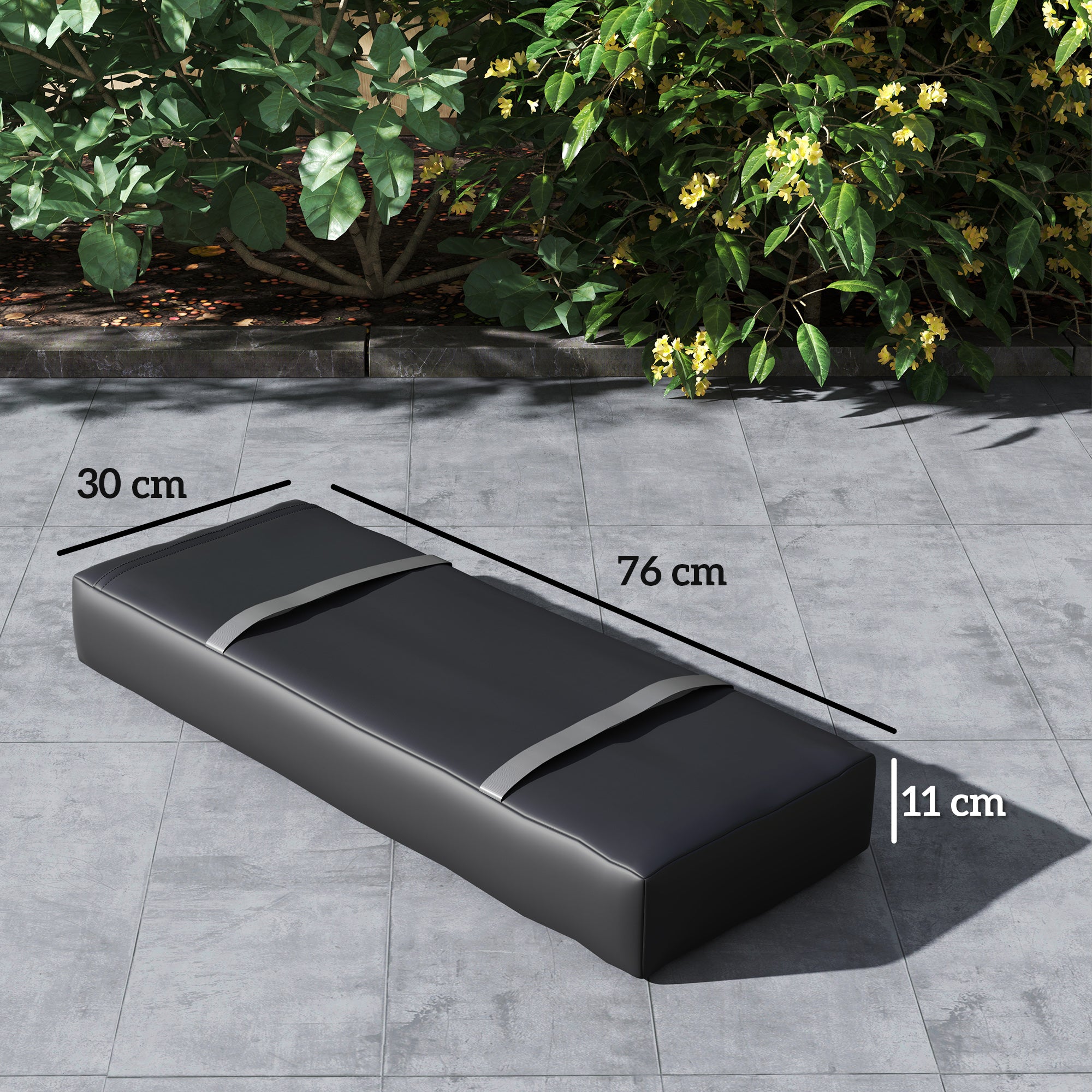 Outsunny 2er Set Sandsäcke für Sonnenschirm auffüllbare bis 25 kg Sandsack für Schirmständer 600D Oxford Schwarz