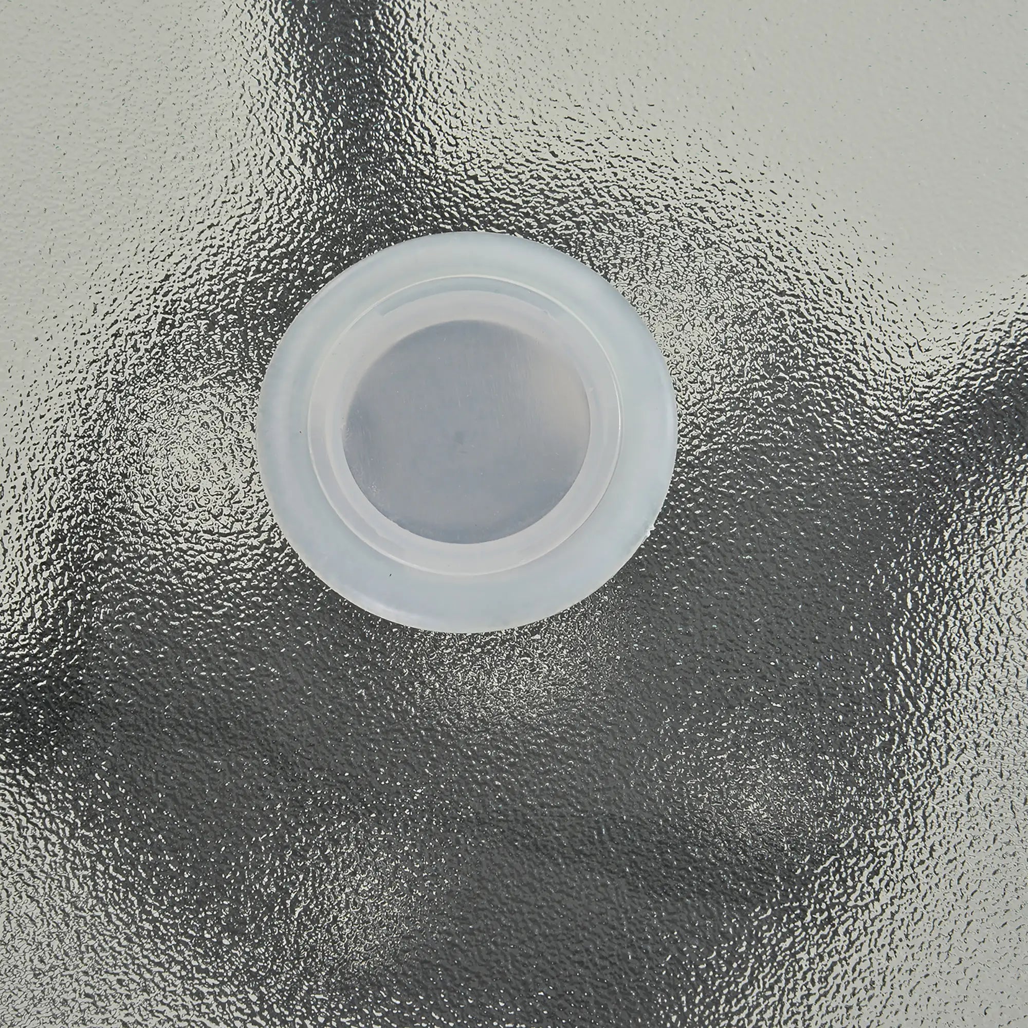 Outsunny Gartentisch Balkontisch mit Schirmhalterung Hartglas