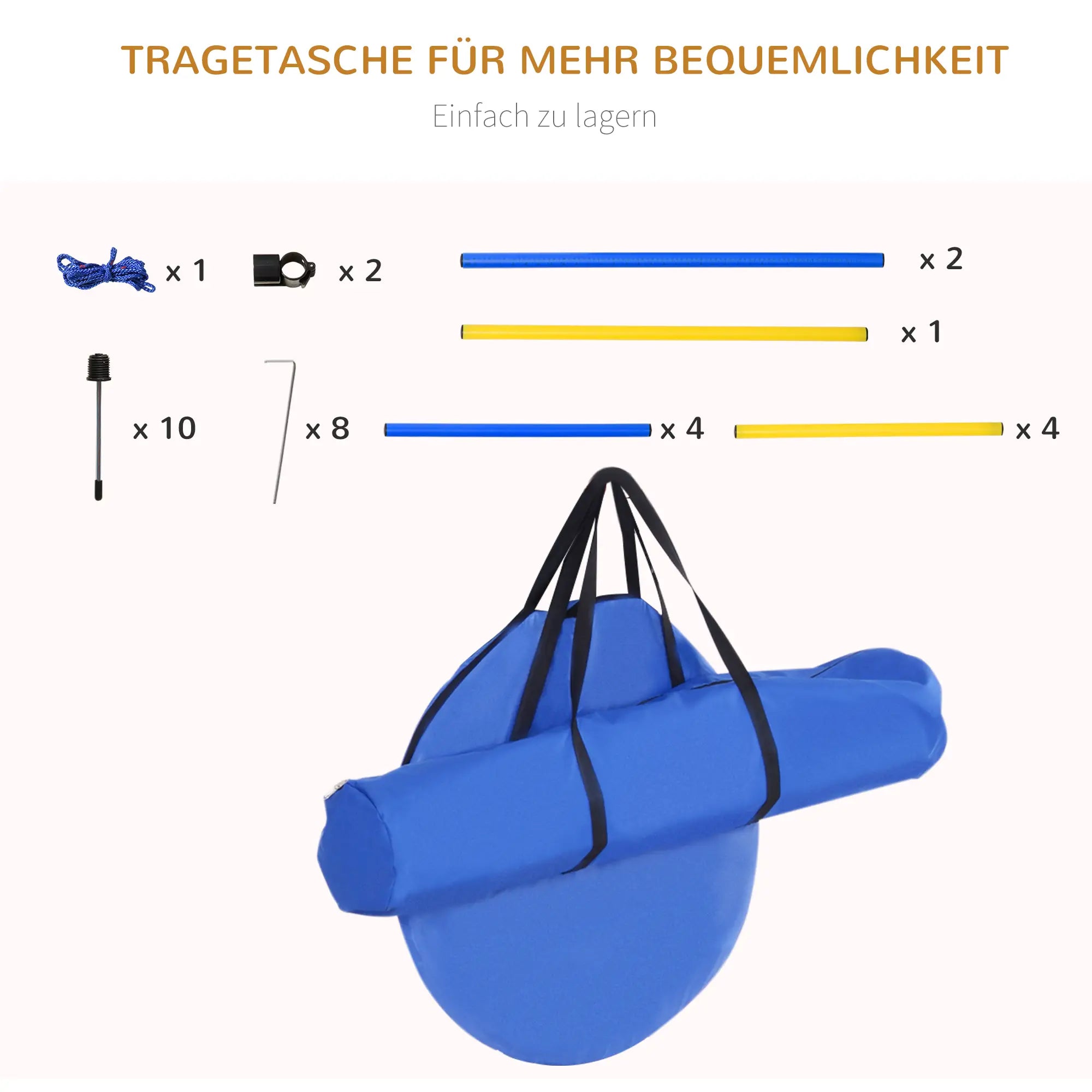PawHut Agility Training Set Slalom Haies Tunnel Dog Sports
