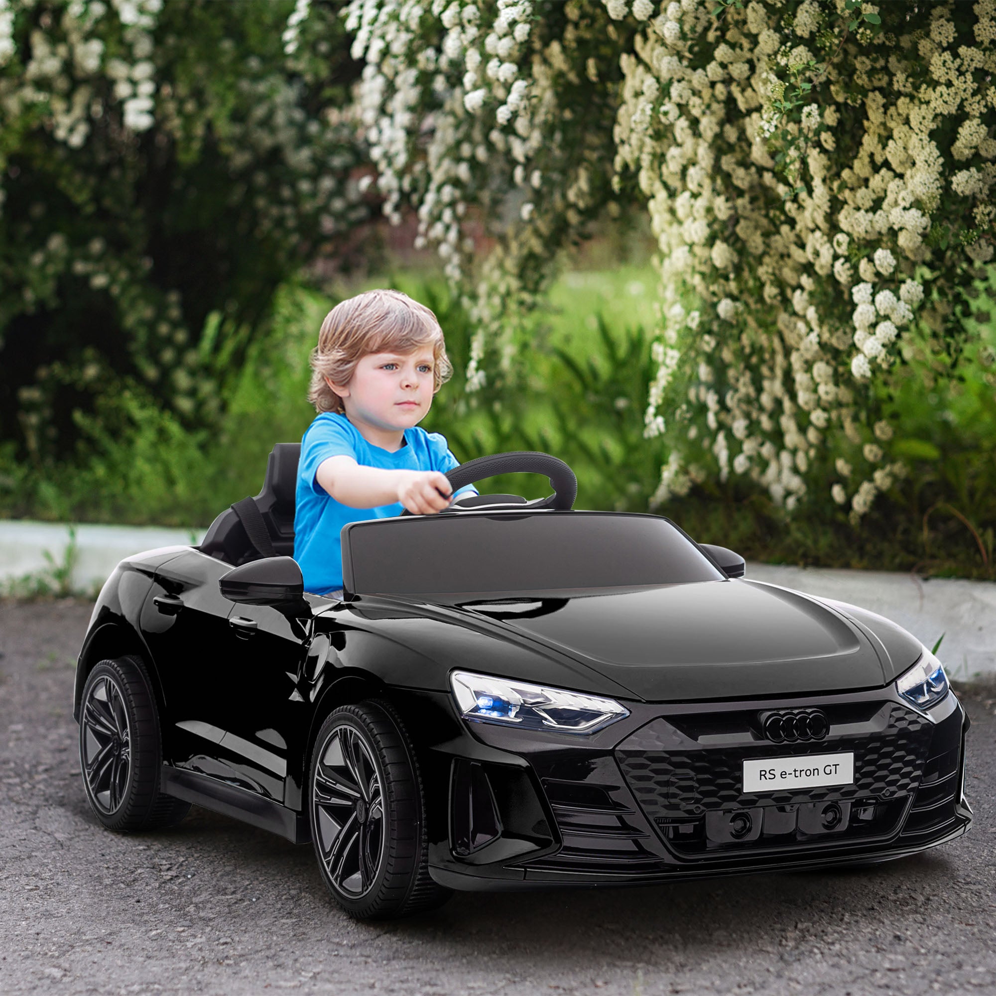 HOMCOM Kinder Elektroauto mit Fernbedienung & Musikfunktion
