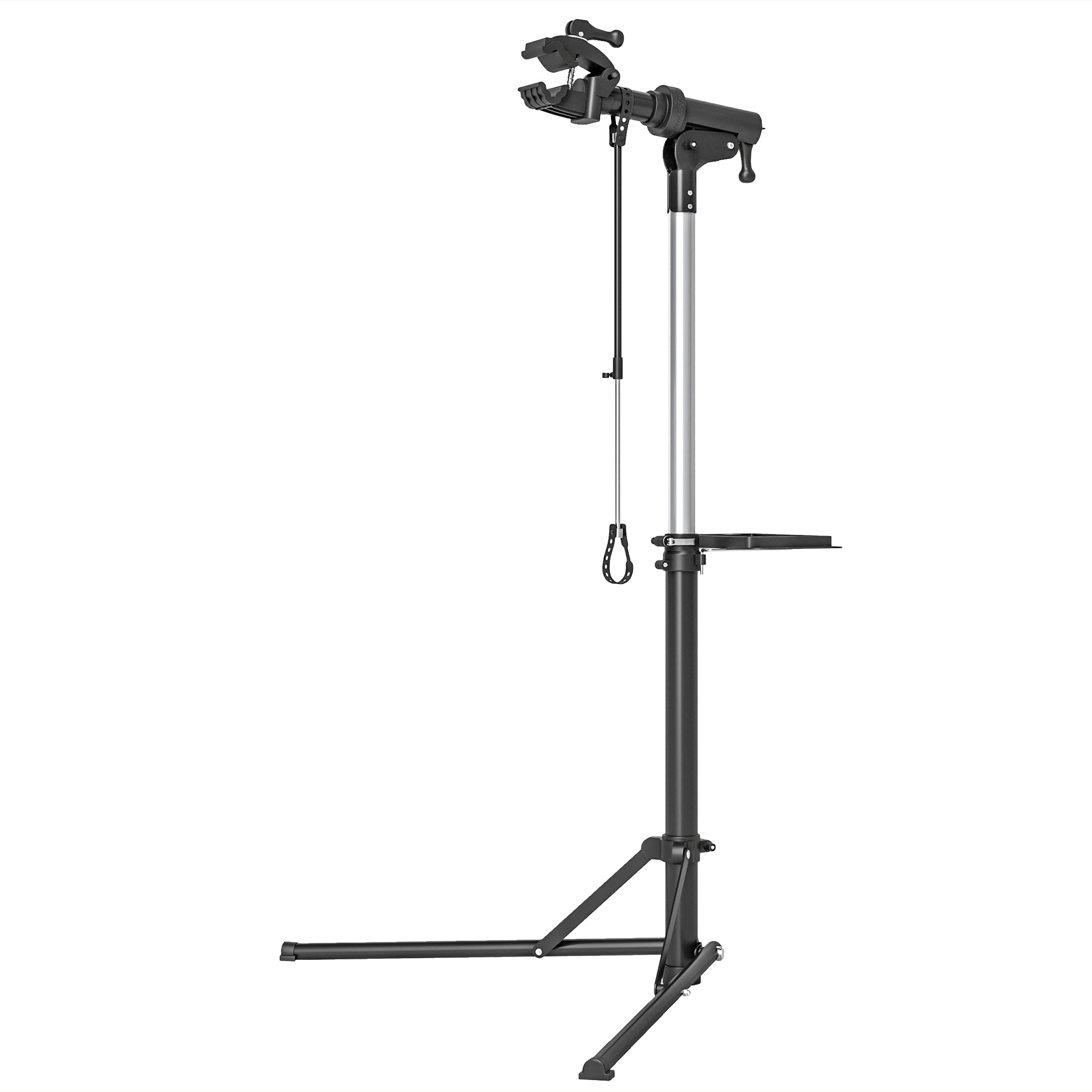 HOMCOM Fahrrad-Reparatur-Ständer, Halter für Fahrräder zum Warten und Reparieren, 40 kg belastbar, höhenverstellbar, Schwarz