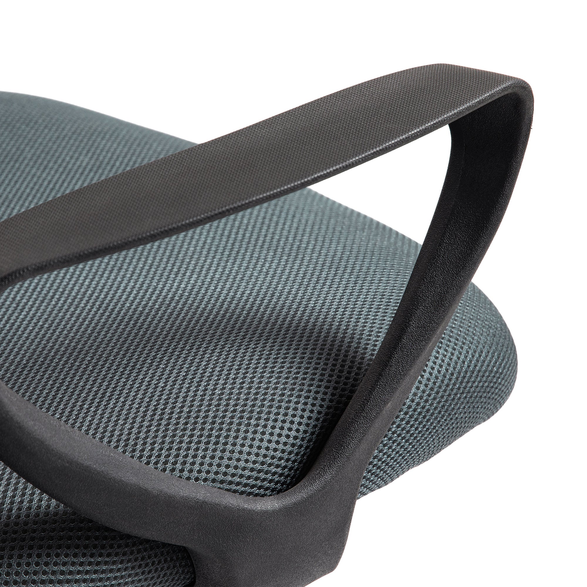 Vinsetto Bürostuhl Ergonomischer Schreibtischstuhl mit Armlehnen und Verstellbarer Fußring Netzbespannung Grau