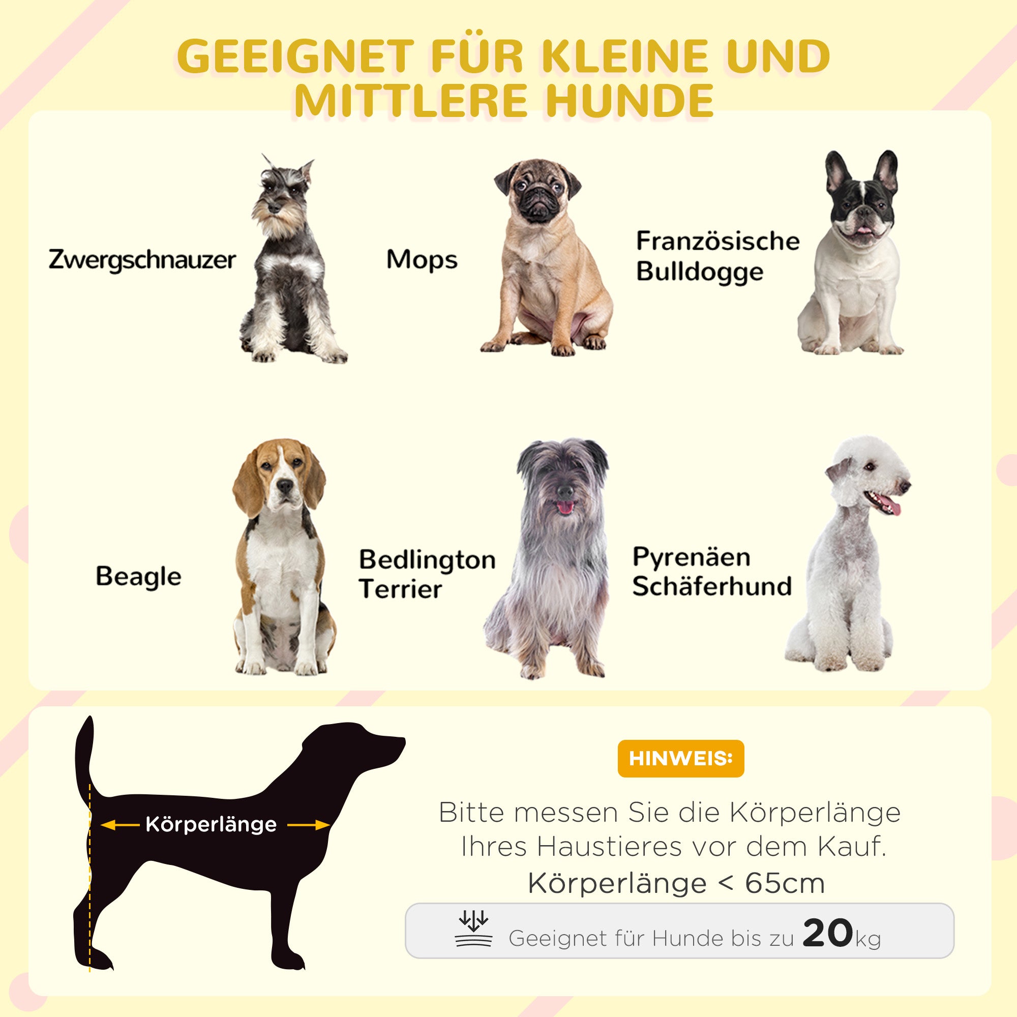 PawHut Hundehütte mit Dachterrasse, wetterfest, Holz, 121x77x78cm, Schwarz/Gelb