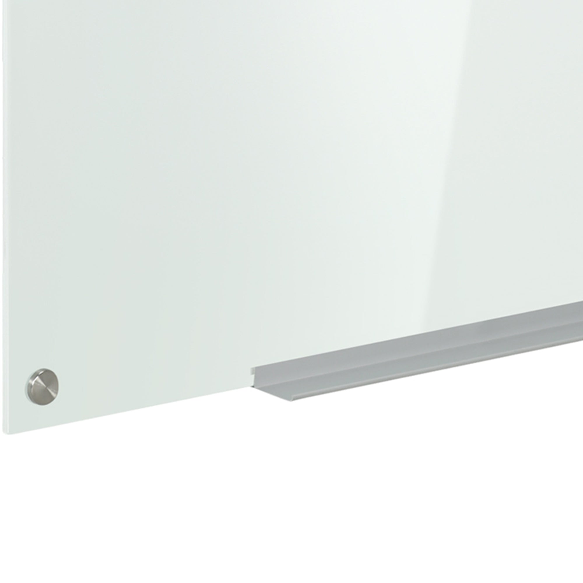 Vinsetto Glas Whiteboard, Memoboard, Whiteboard,  4 Stifte, 6 Magnete, 1 Schwamm,1 Ablage, Weiß