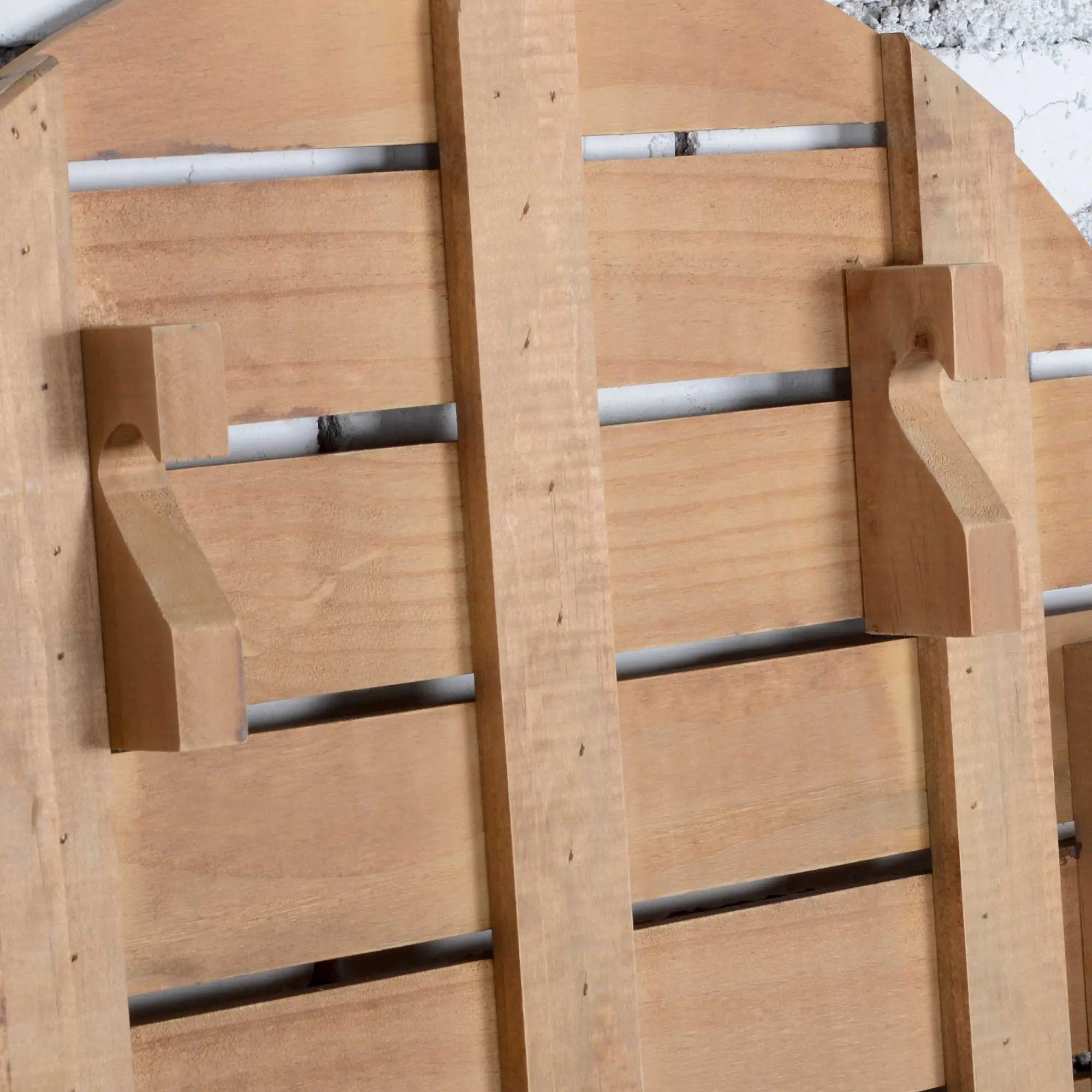 Outsunny Bistroset 2-Sitzer Holz klappbar Natur