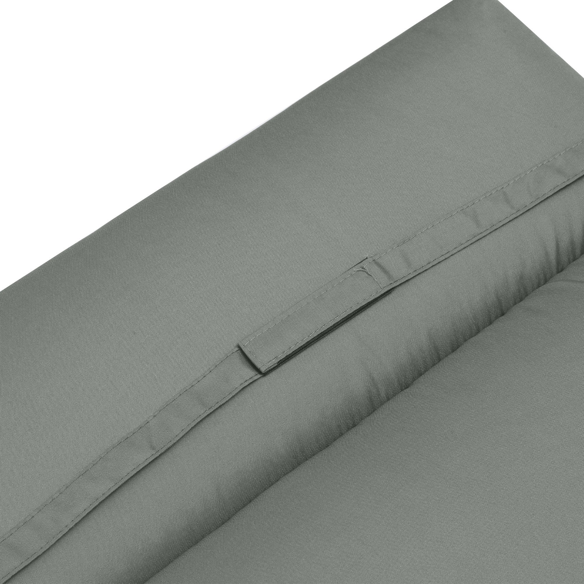 Outsunny Liegenauflage Liegenpolster Sonnenliege Auflage Gartenliege Polsterauflage Bezug Polyester Dunkelgrau 196 x 55 x 8 cm