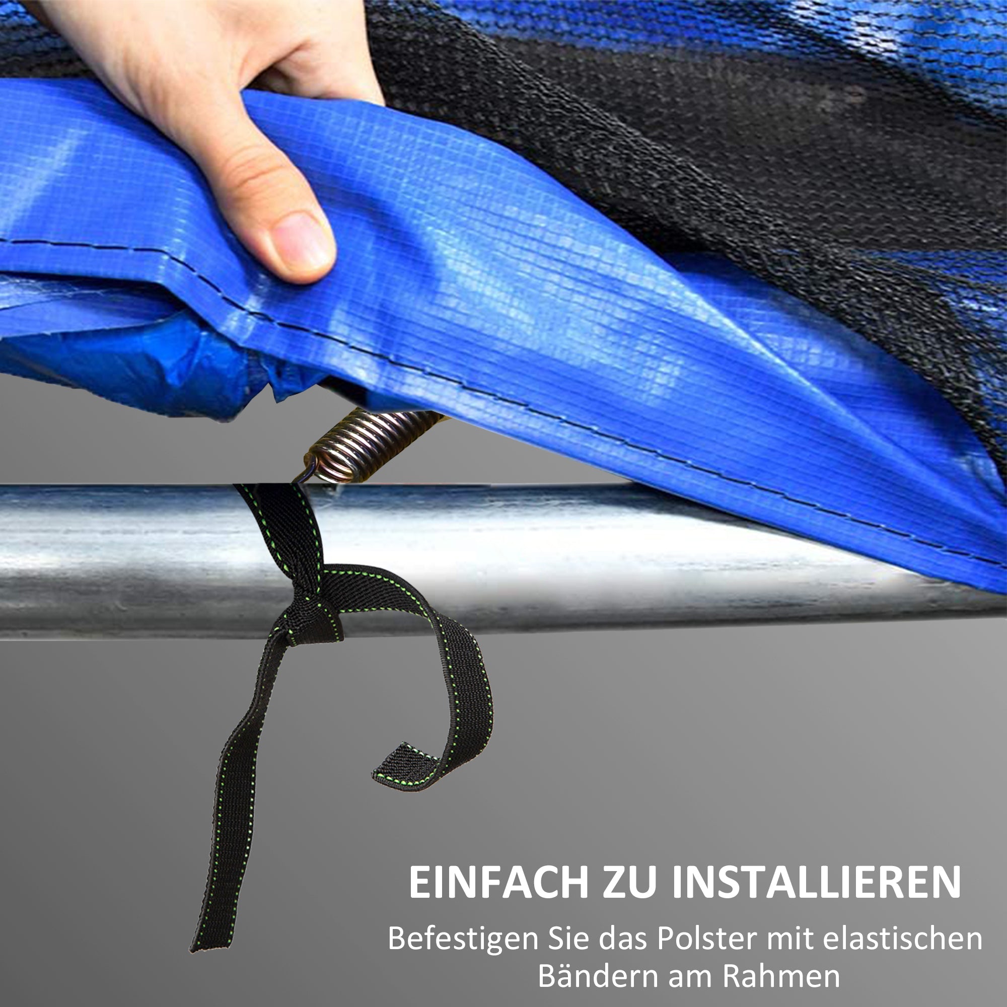 SPORTNOW Ersatz-Randabdeckung für Trampoline, wasserfest, reißfest, Ø305 cm, bunt