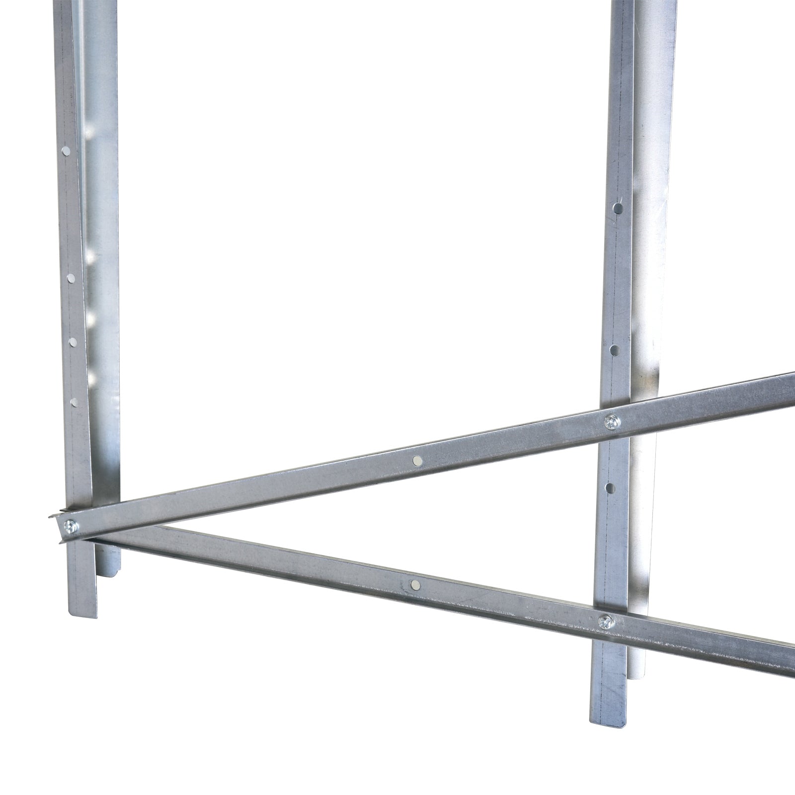 DURHAND Kettensägebock Sägebock zusammenklappbar Sägegestell für Brennholz Silber Metall 83 x 83 x 79 cm