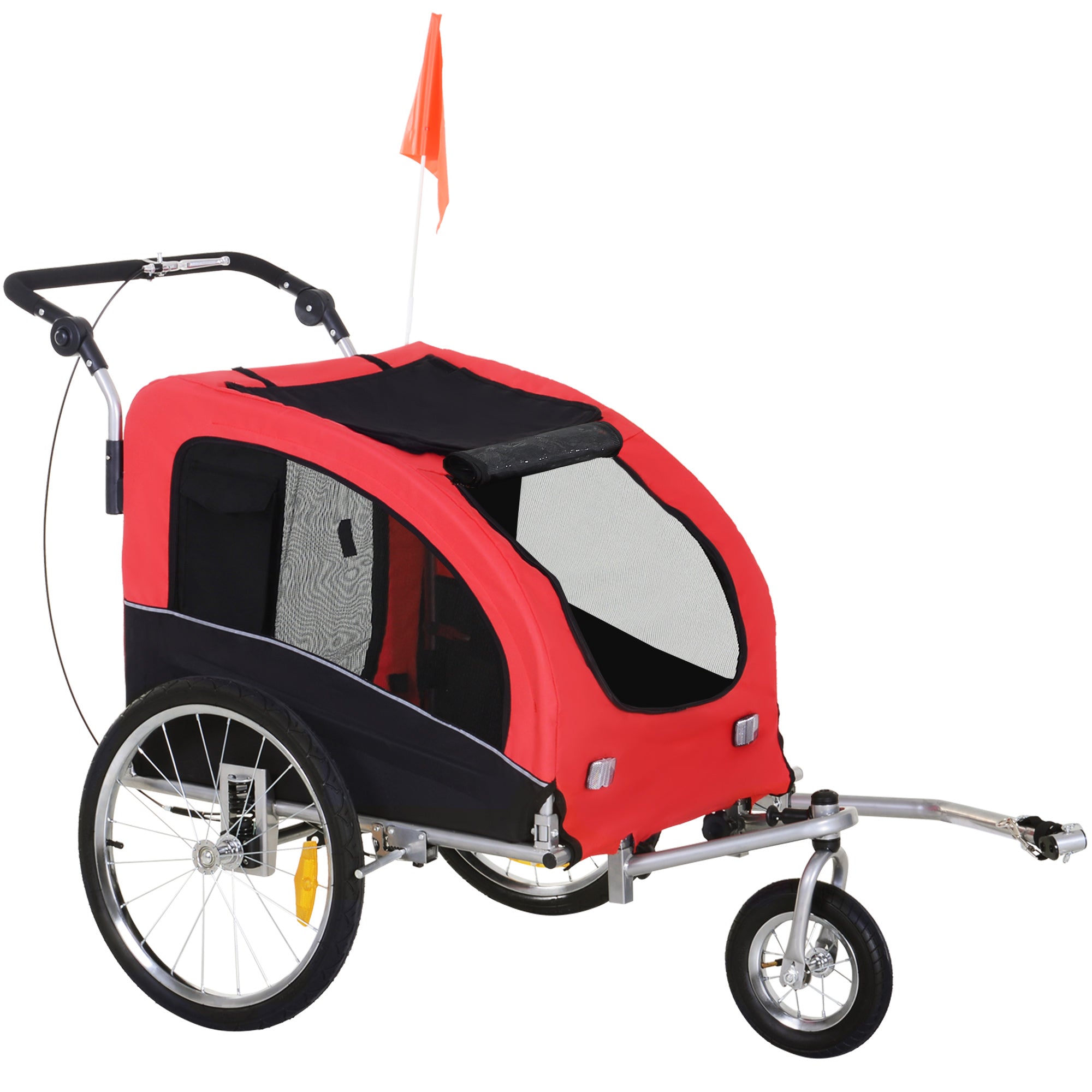 Remorque pour chien et vélo de jogging PawHut 2 en 1