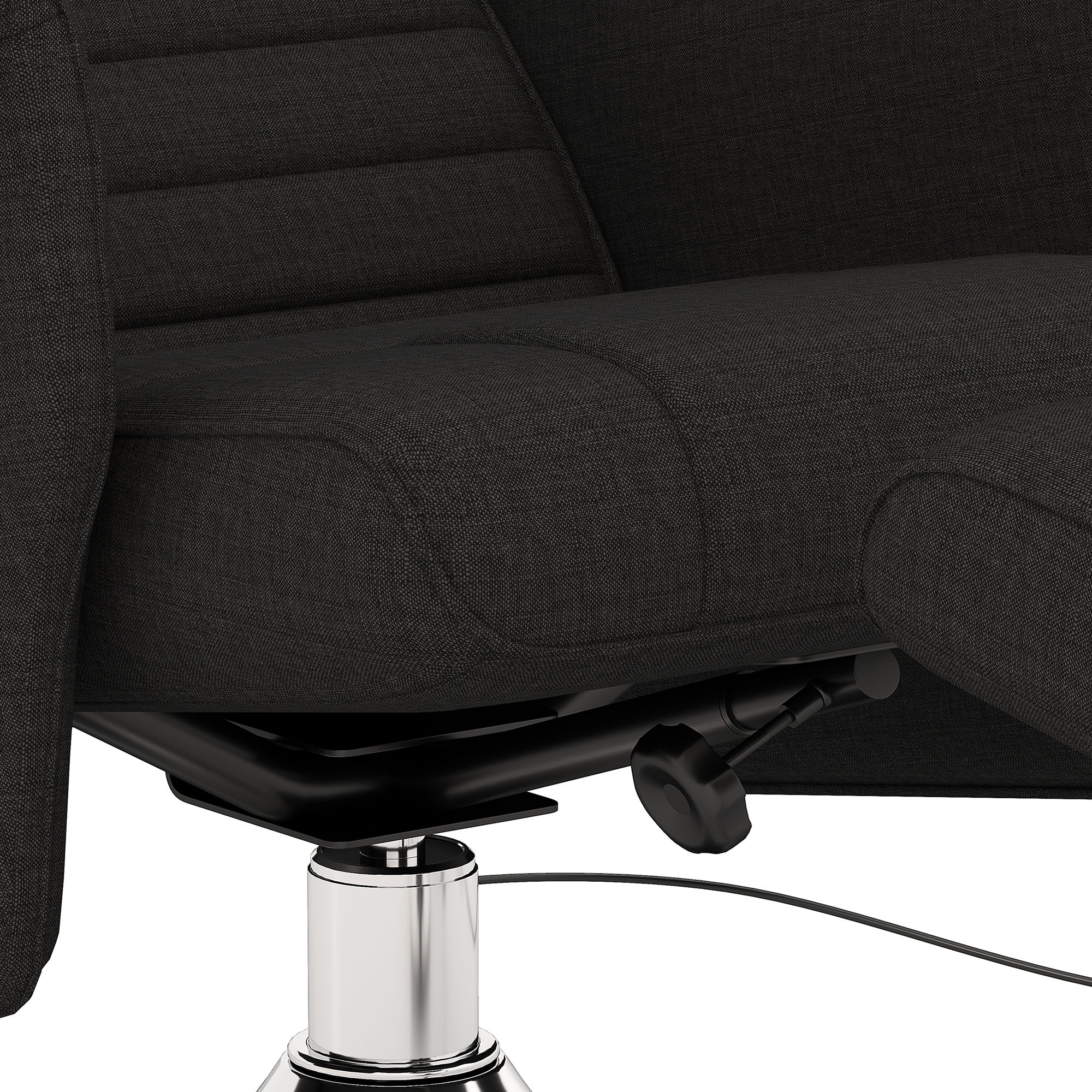 HOMCOM Massagesessel mit Hocker, neigbare Lehne, 78 x 95 x 88 cm, Schwarz