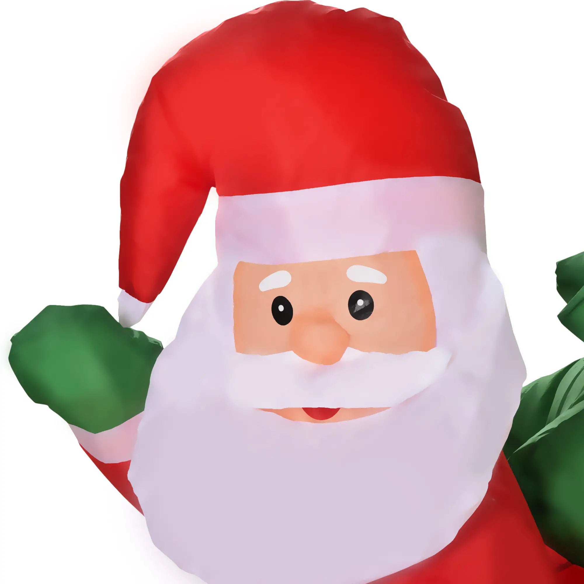 HOMCOM Aufblasbarer Weihnachtsmann mit Rentierschlitten LED IP44