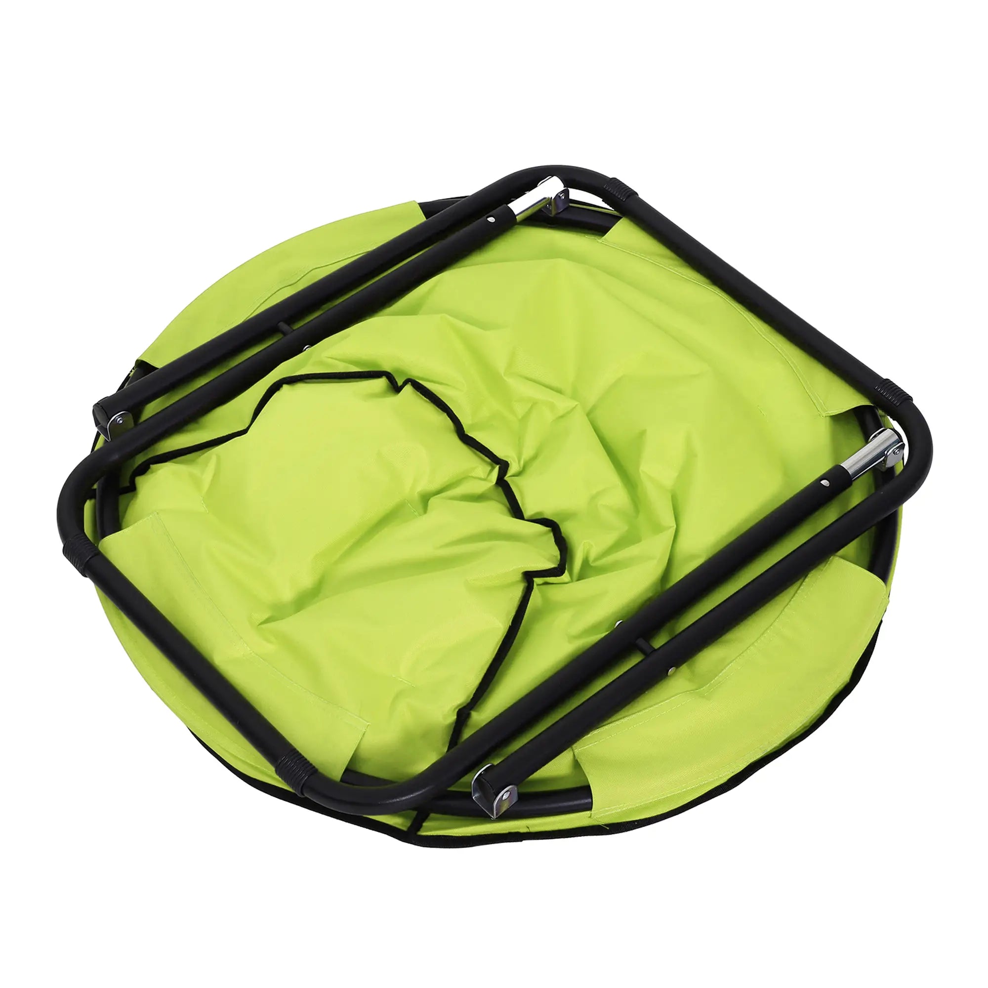Outsunny Moonchair Klappstuhl Gelb, gepolstert, bis 120?kg belastbar