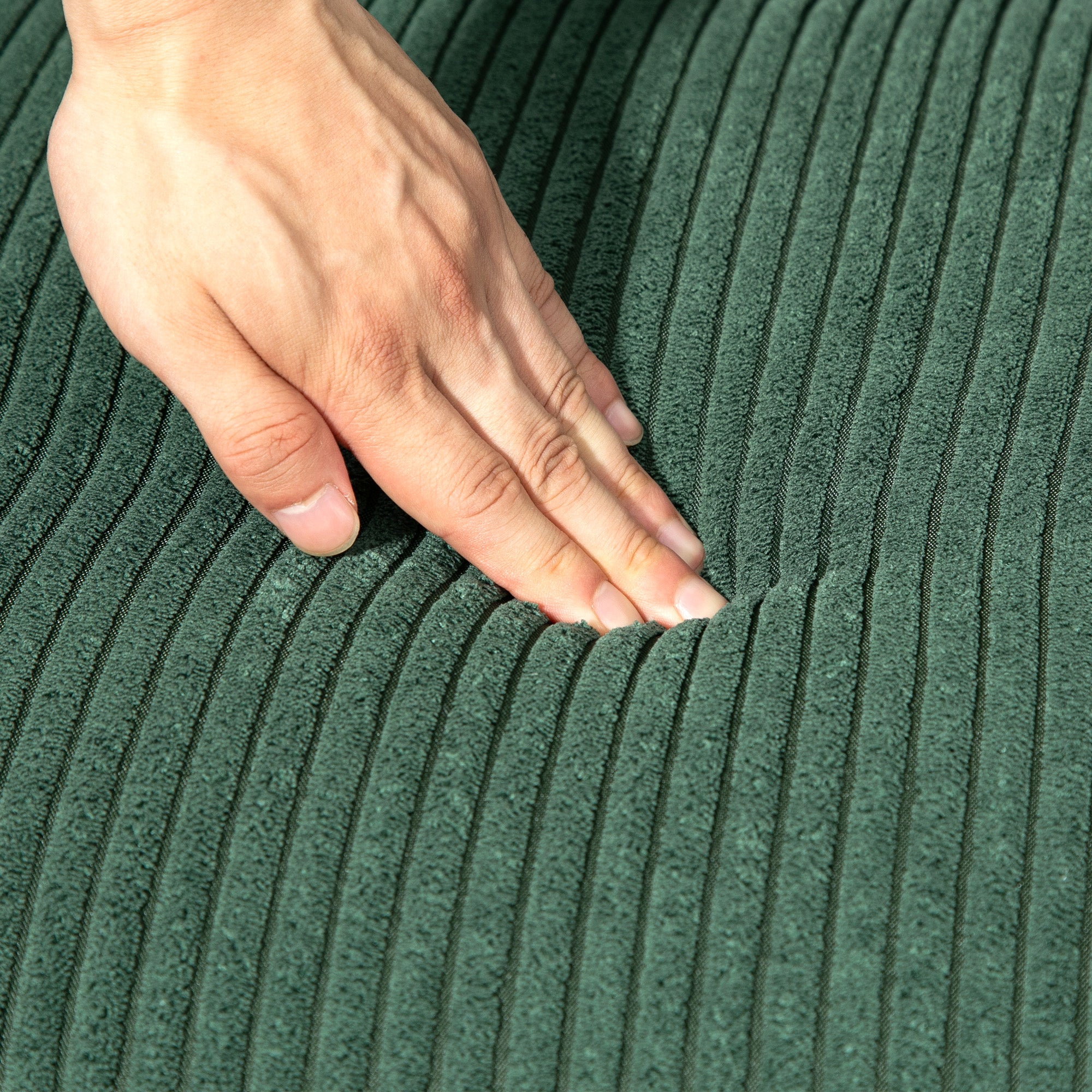 HOMCOM 2-Sitzer Polstersofa, Holz, Samtartiges Polyester, Schaumstoff, 117 x 56,5 x 77 cm, Grün