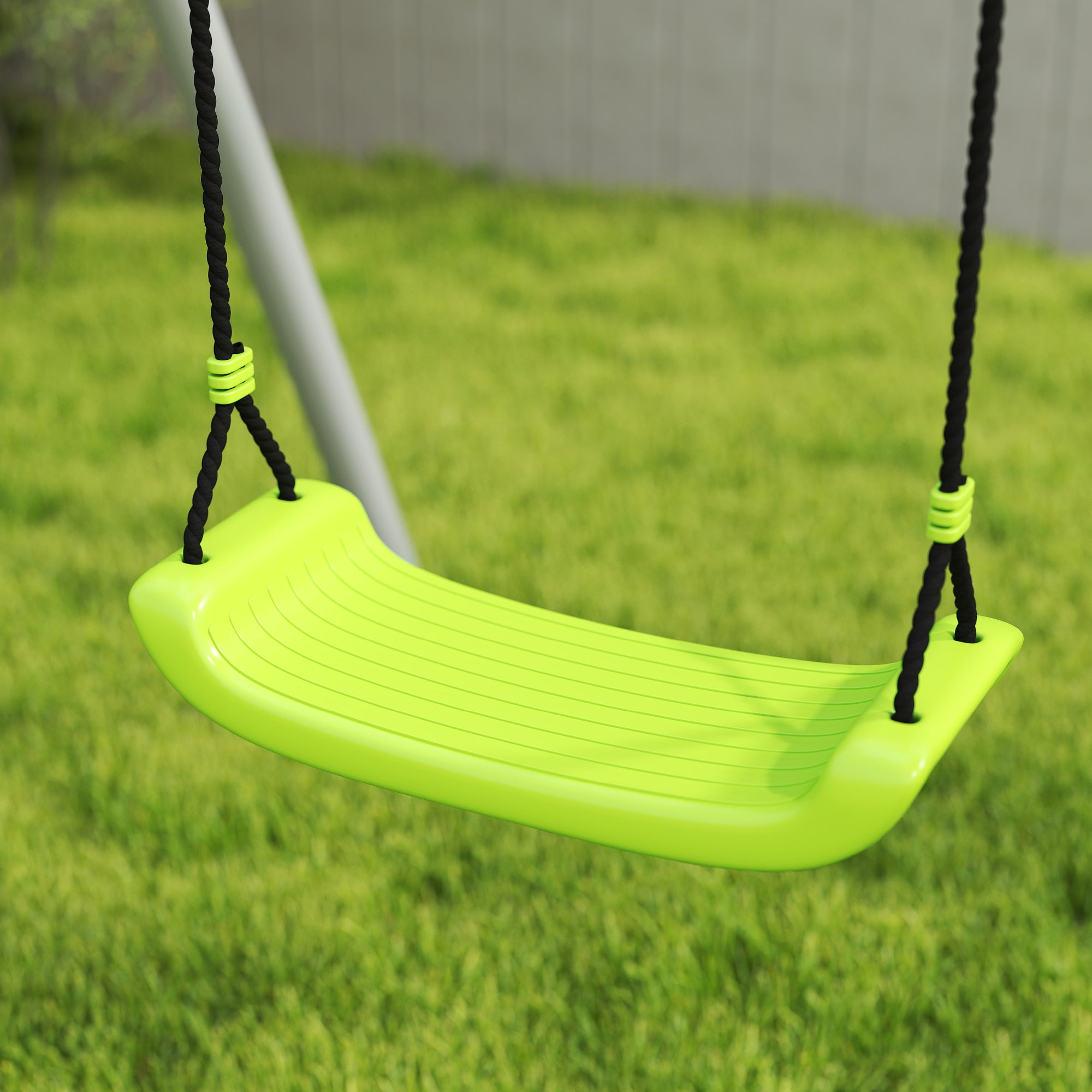 AIYAPLAY Outdoor-Schaukelset für Kinder, Kinderschaukeln, verstellbar, Stahl, Grün