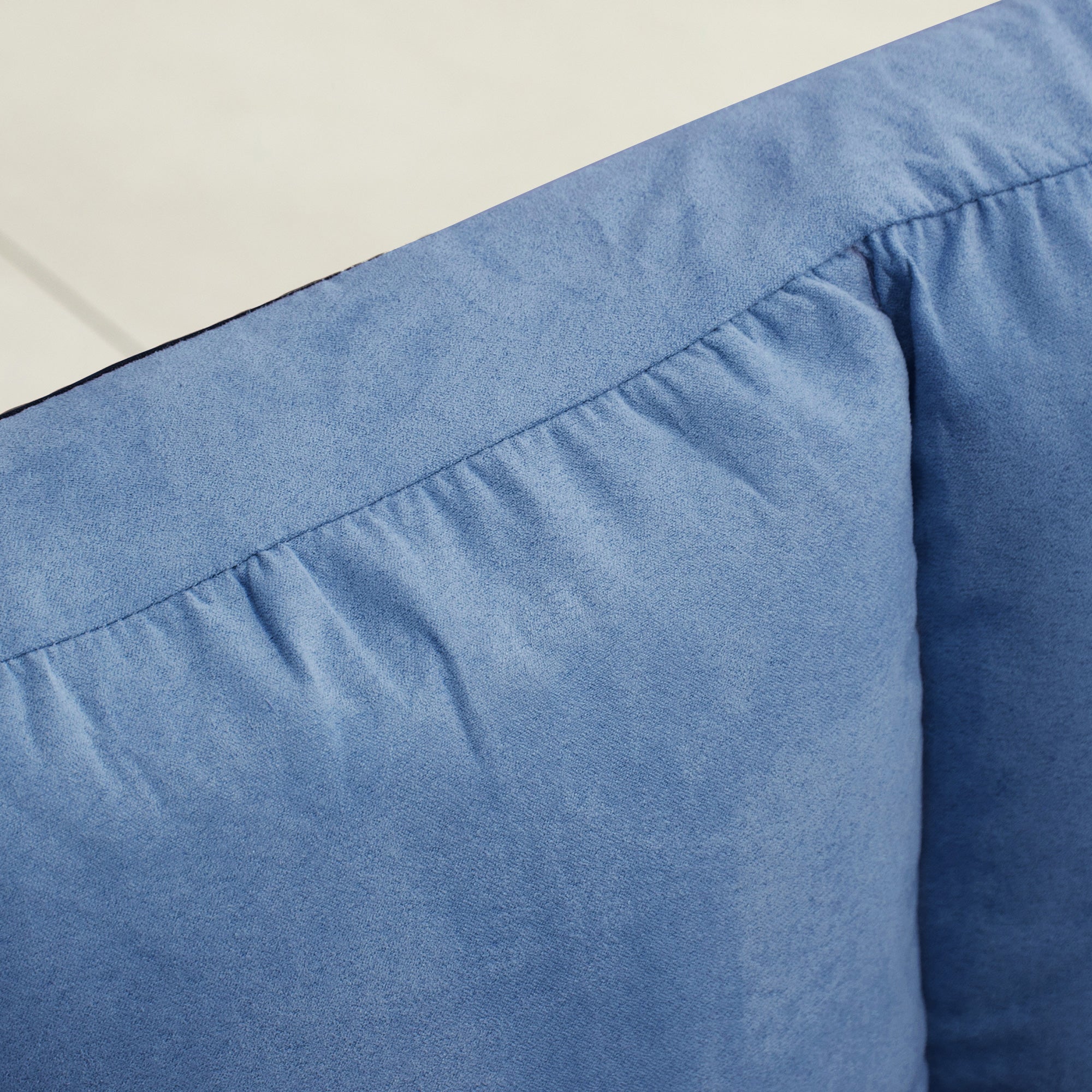 HOMCOM Bodensofa Schlafsofa Sofa, klappbar, verstellbare Rückenlehne, 102 cm x 73 cm x 60 cm , Blau