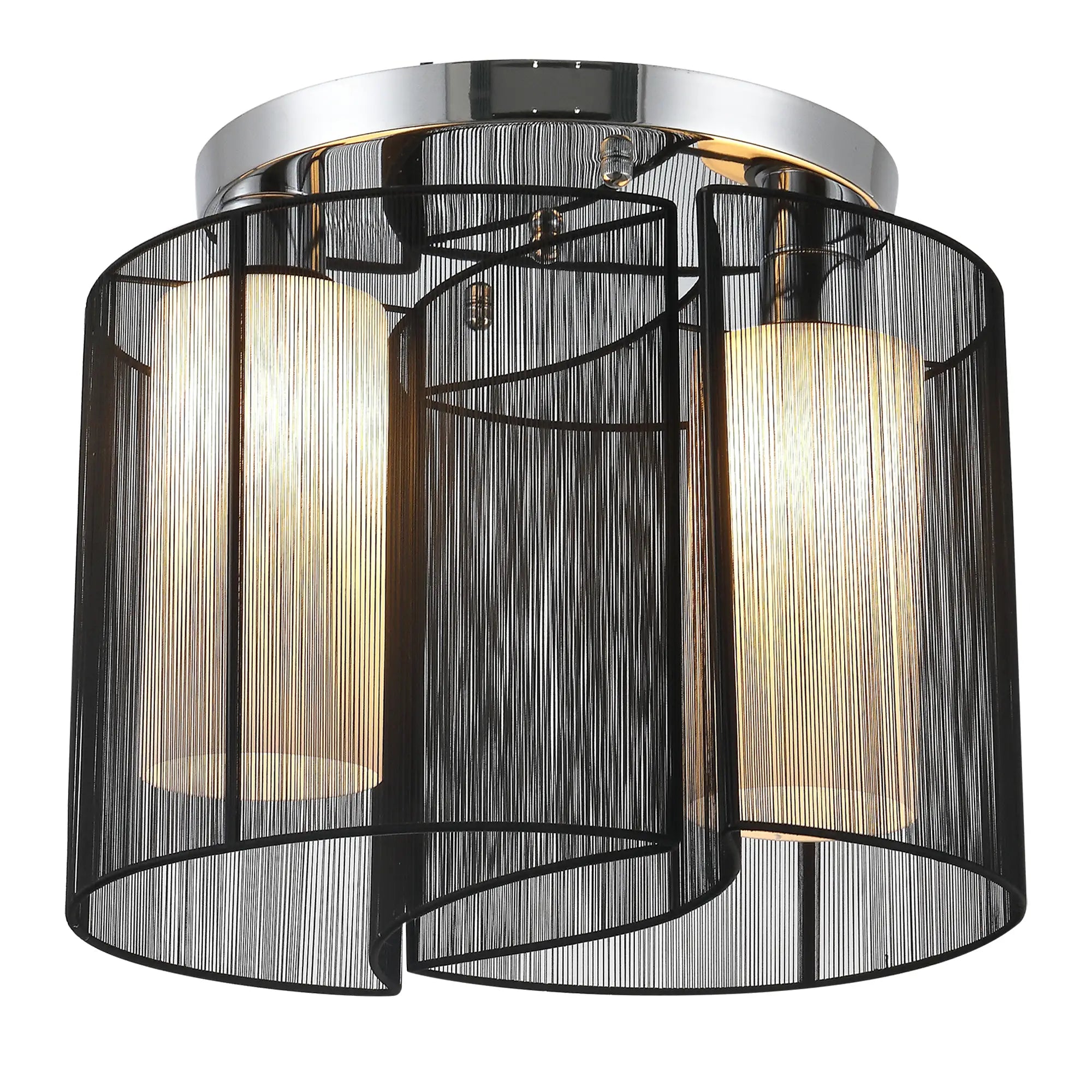 HOMCOM Deckenlampe – 2-flammige Deckenleuchte