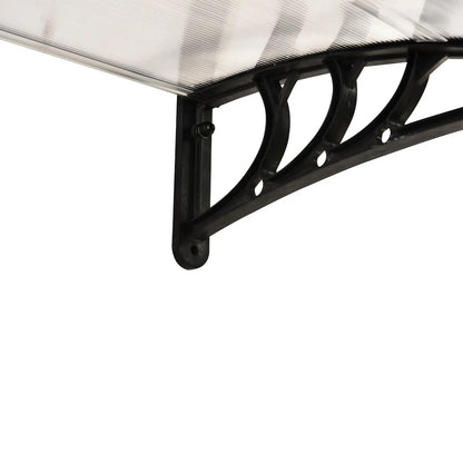 Outsunny Vordach Haustür Überdachung UV-beständig Polycarbonat